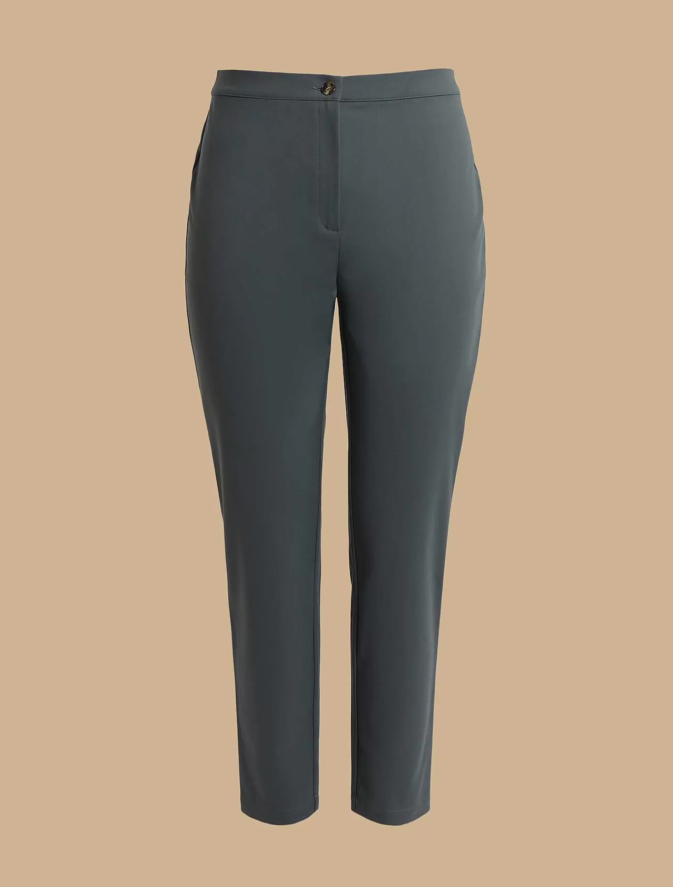 Best Pantalon Slim En Toile De Coton Femmes Pantalon