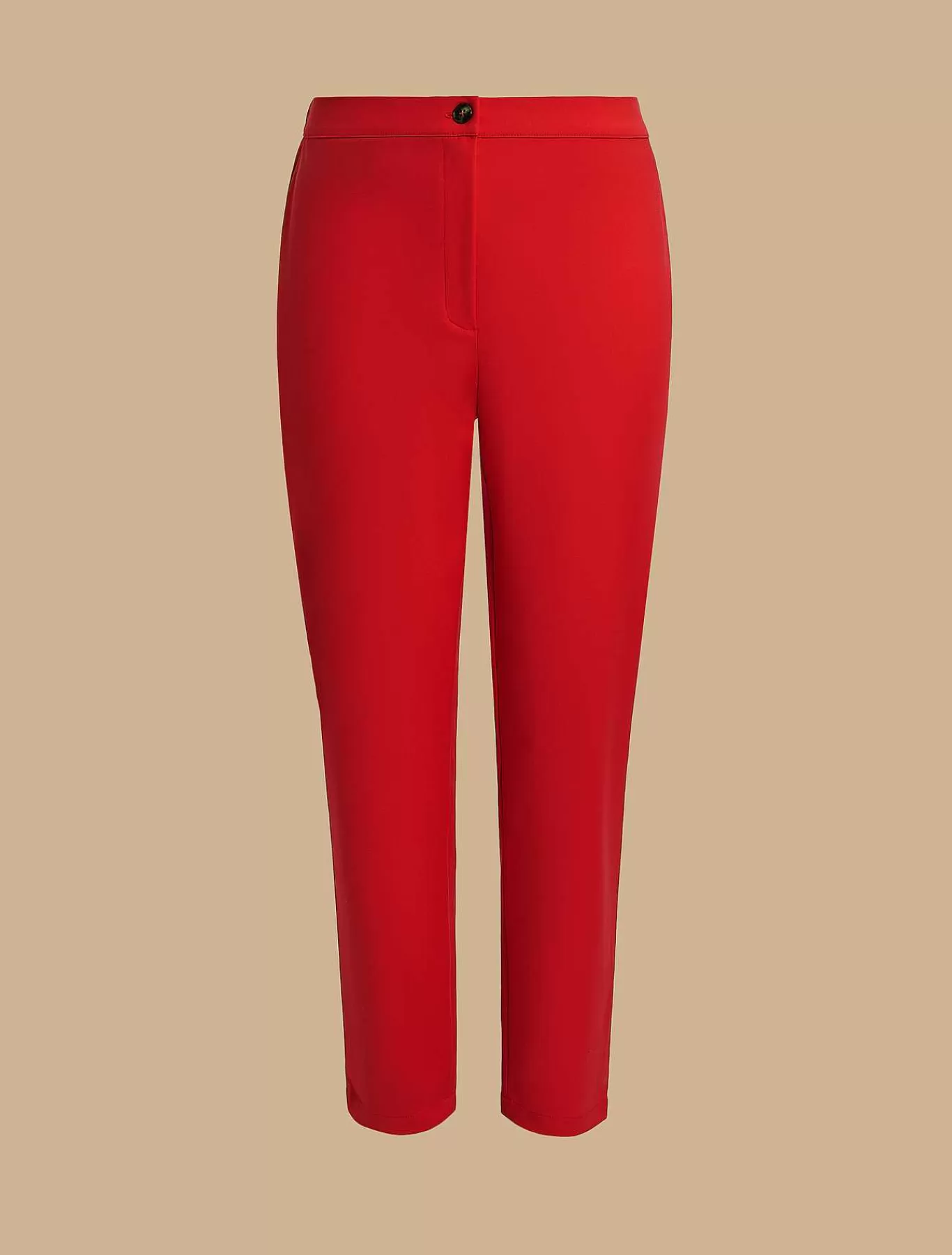 Cheap Pantalon Slim En Toile De Coton Femmes Pantalon