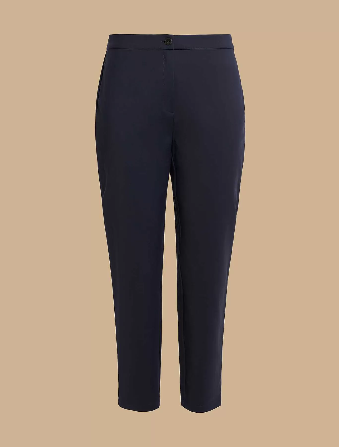 Store Pantalon Slim En Toile De Coton Femmes Pantalon