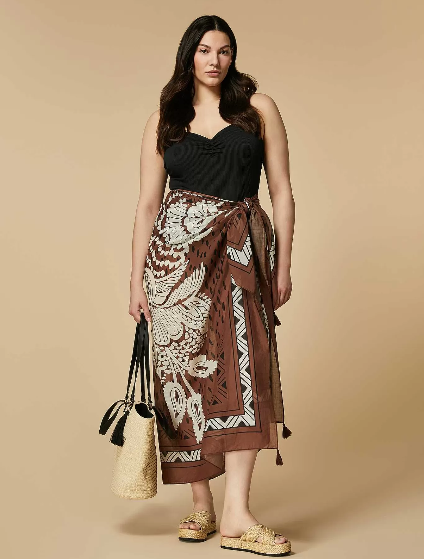 Store Pareo En Mousseline De Coton Femmes Autres Accessoires
