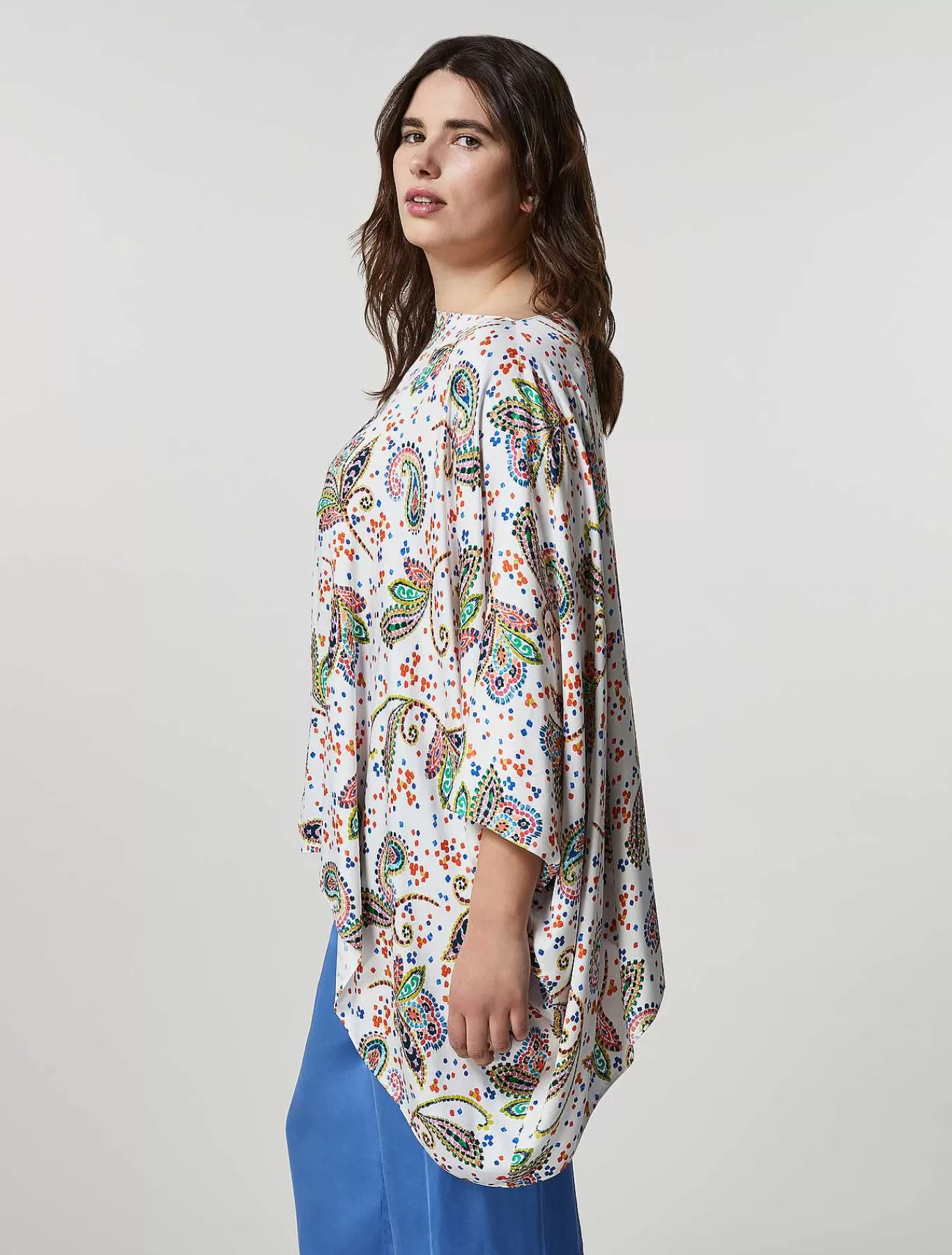 Clearance Poncho En Satin De Viscose Femmes Autres Accessoires