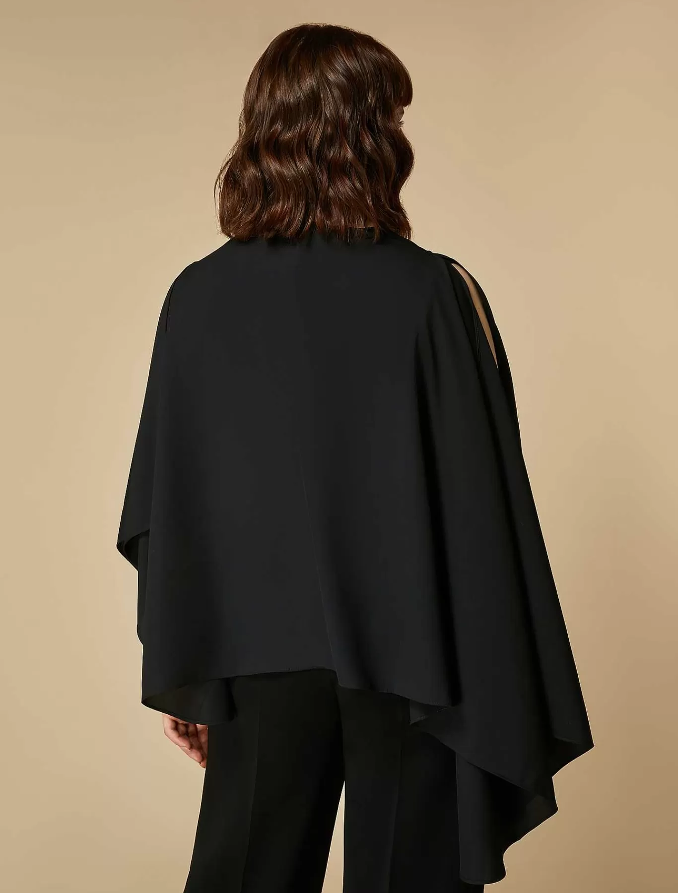 Store Poncho Leger En Cady Femmes Vestes Formelles