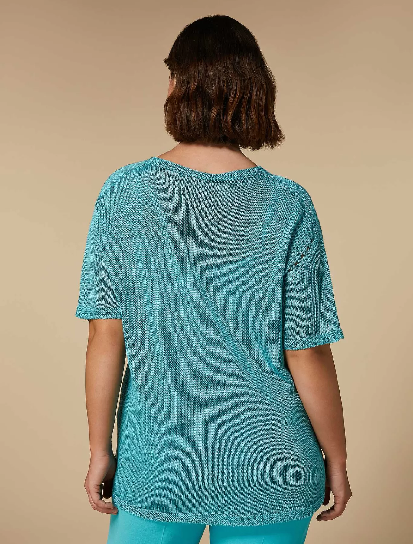 Best Sale Pull Cordonnet En Lin Et Viscose Femmes Tricots