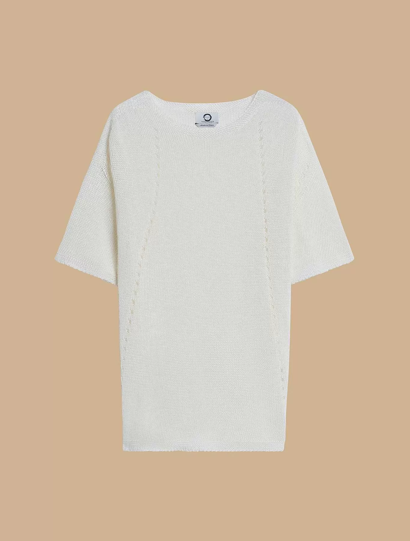 New Pull Cordonnet En Lin Et Viscose Femmes Tricots