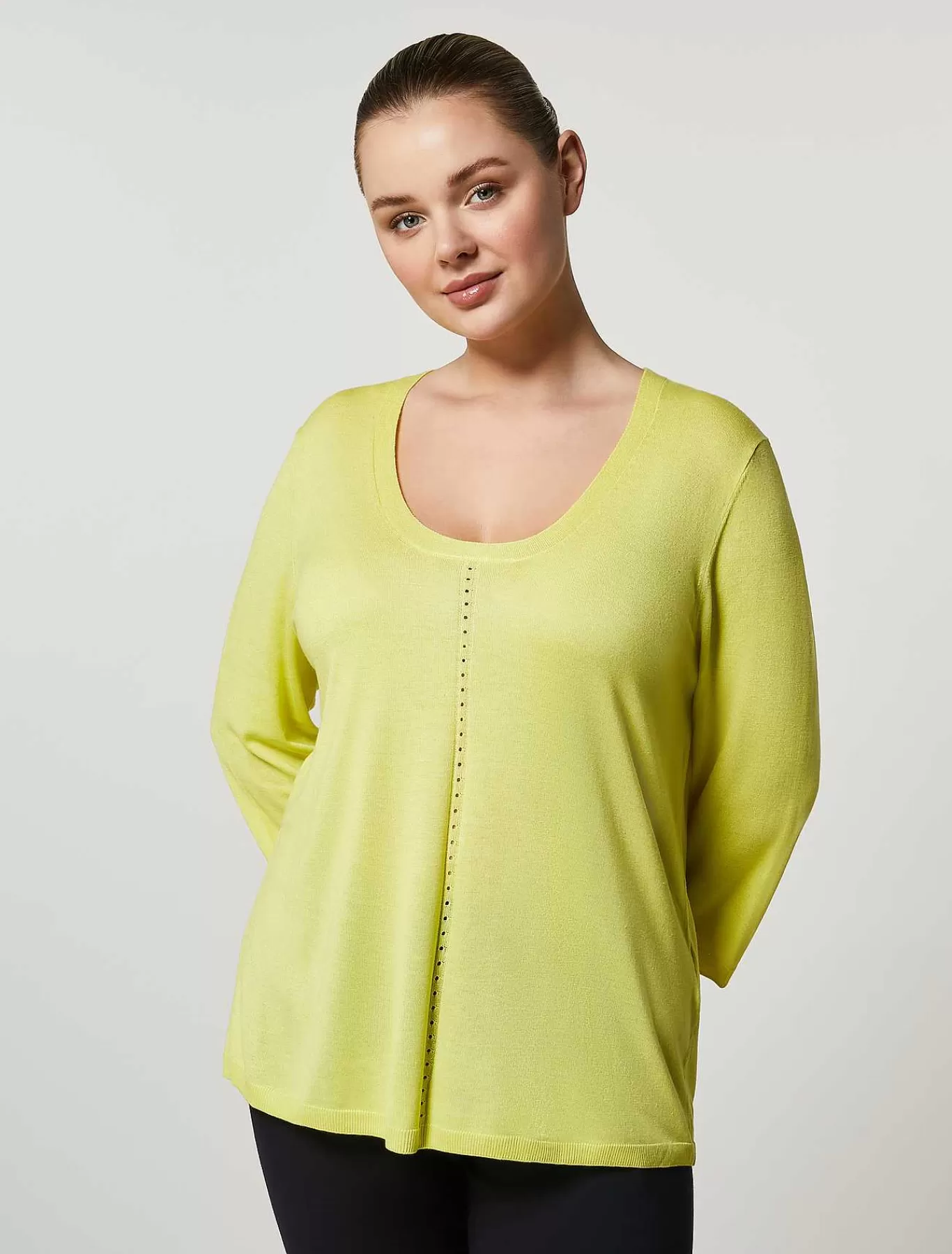 New Pull En Fil De Viscose Et De Soie Femmes Tricots