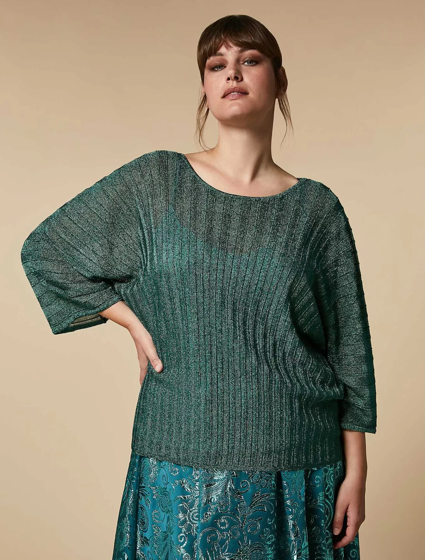 Shop Pull En Fil Lurex Femmes Tricots