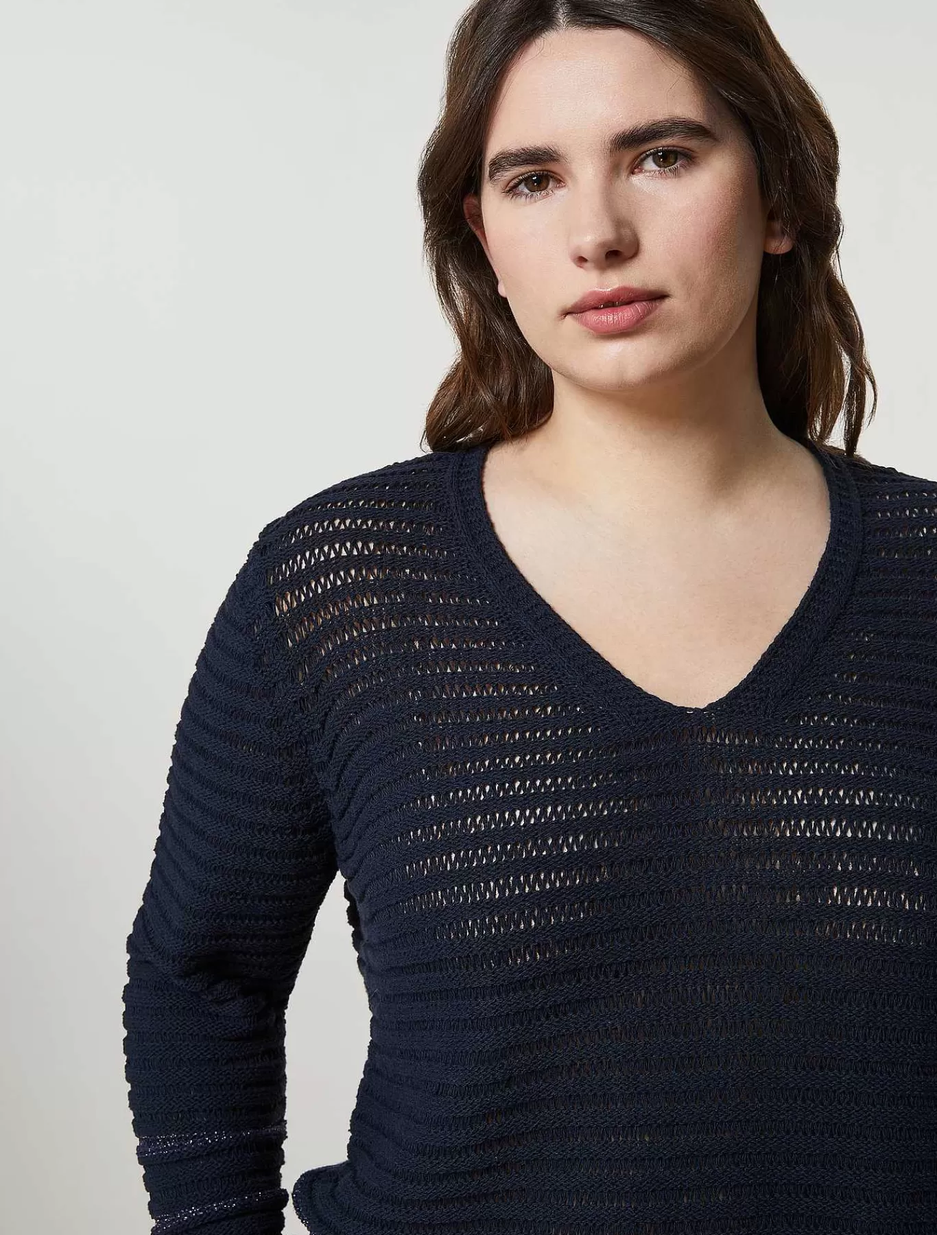 Fashion Pull En Tissu Uni Femmes Tricots