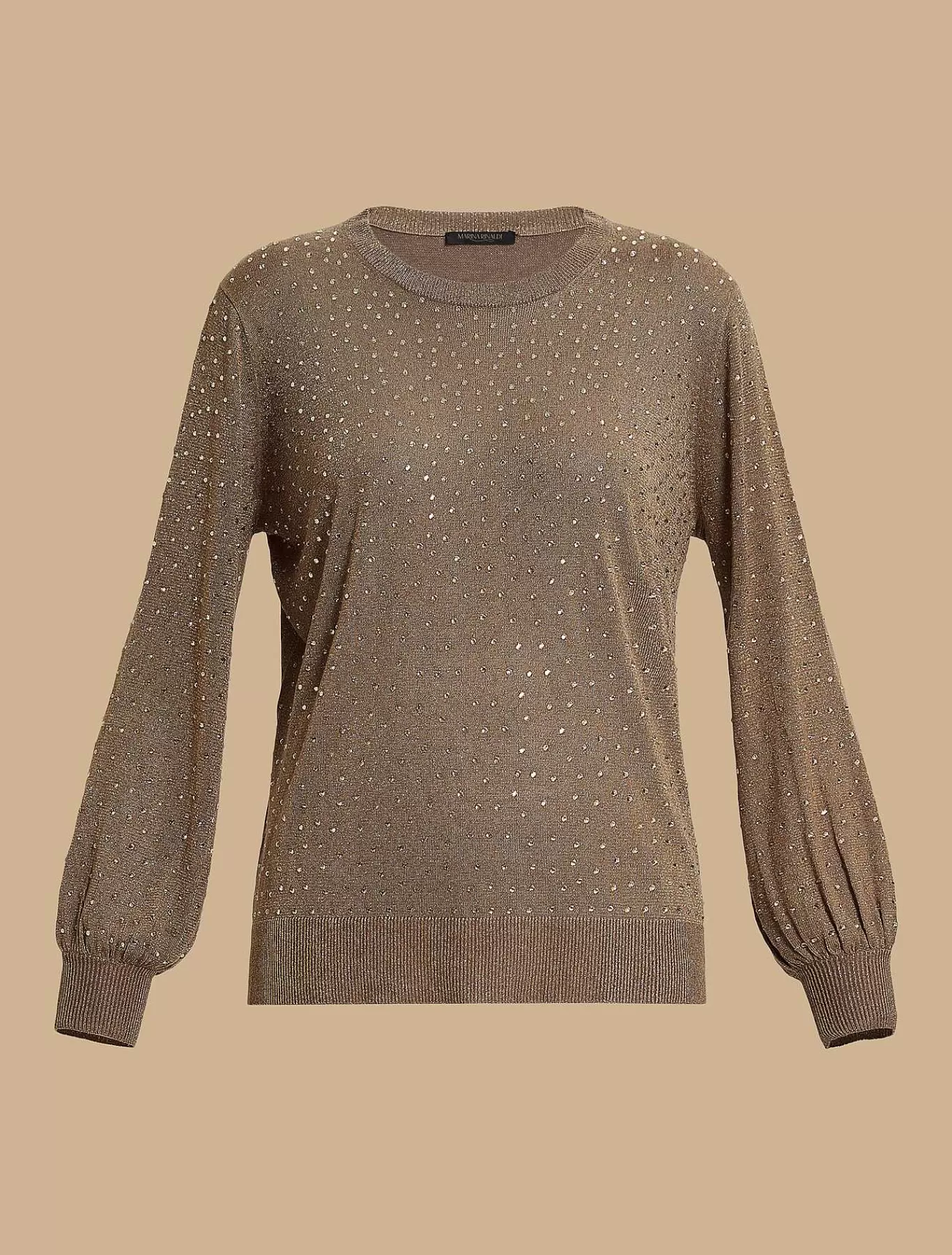 Store Pull En Viscose Orne De Strass Femmes Tricots