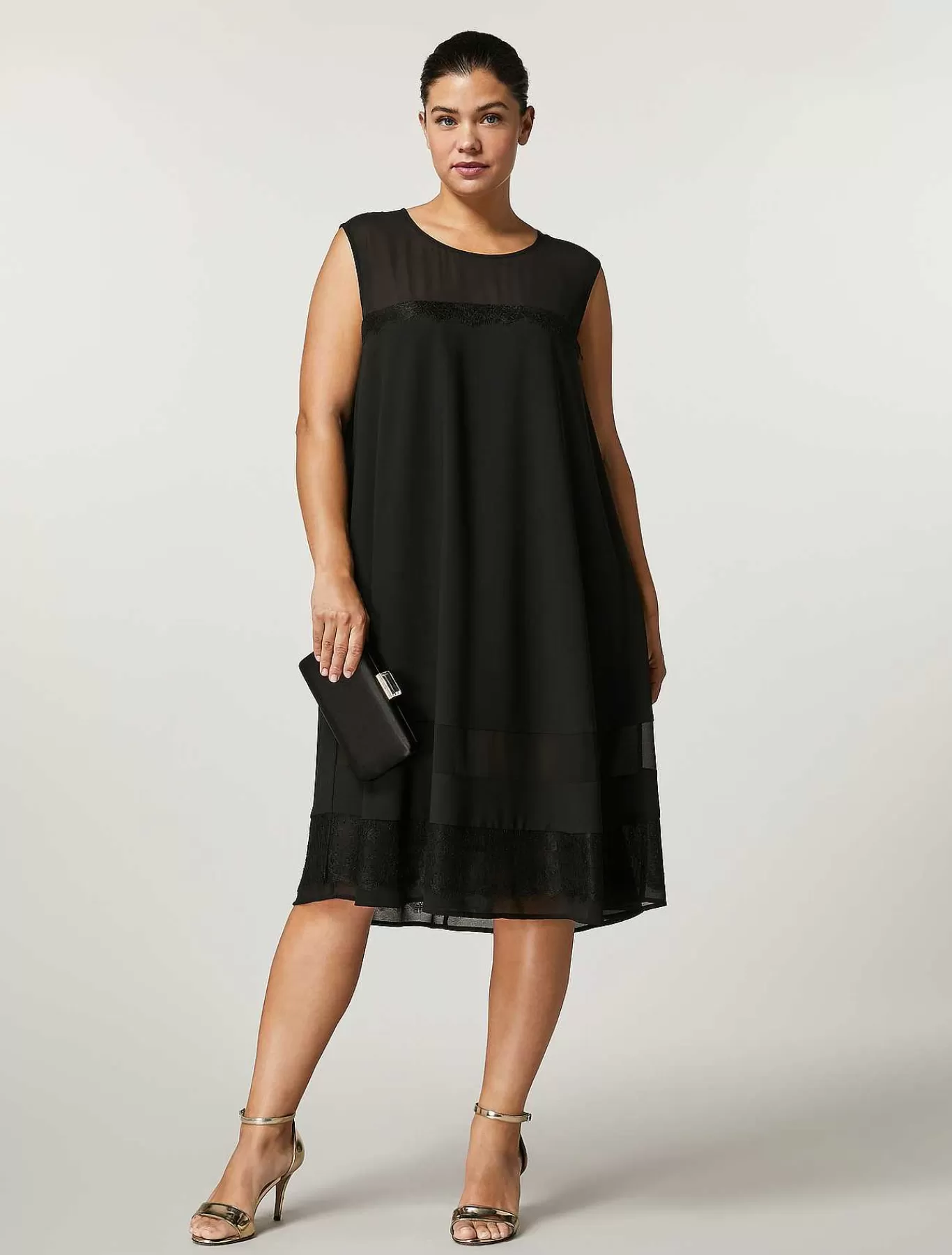 Sale Robe Avec Empiecement En Dentelle Femmes Robes