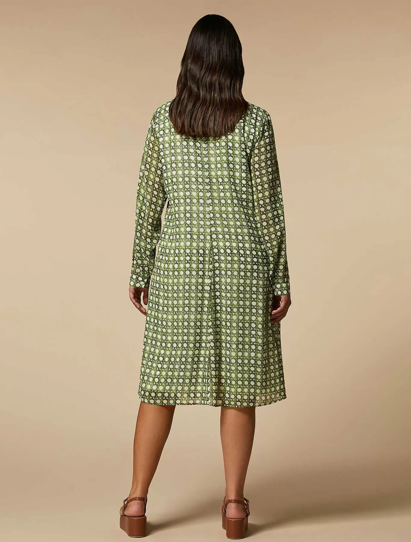 Outlet Robe Chemise En Georgette Imprimee Femmes Robes