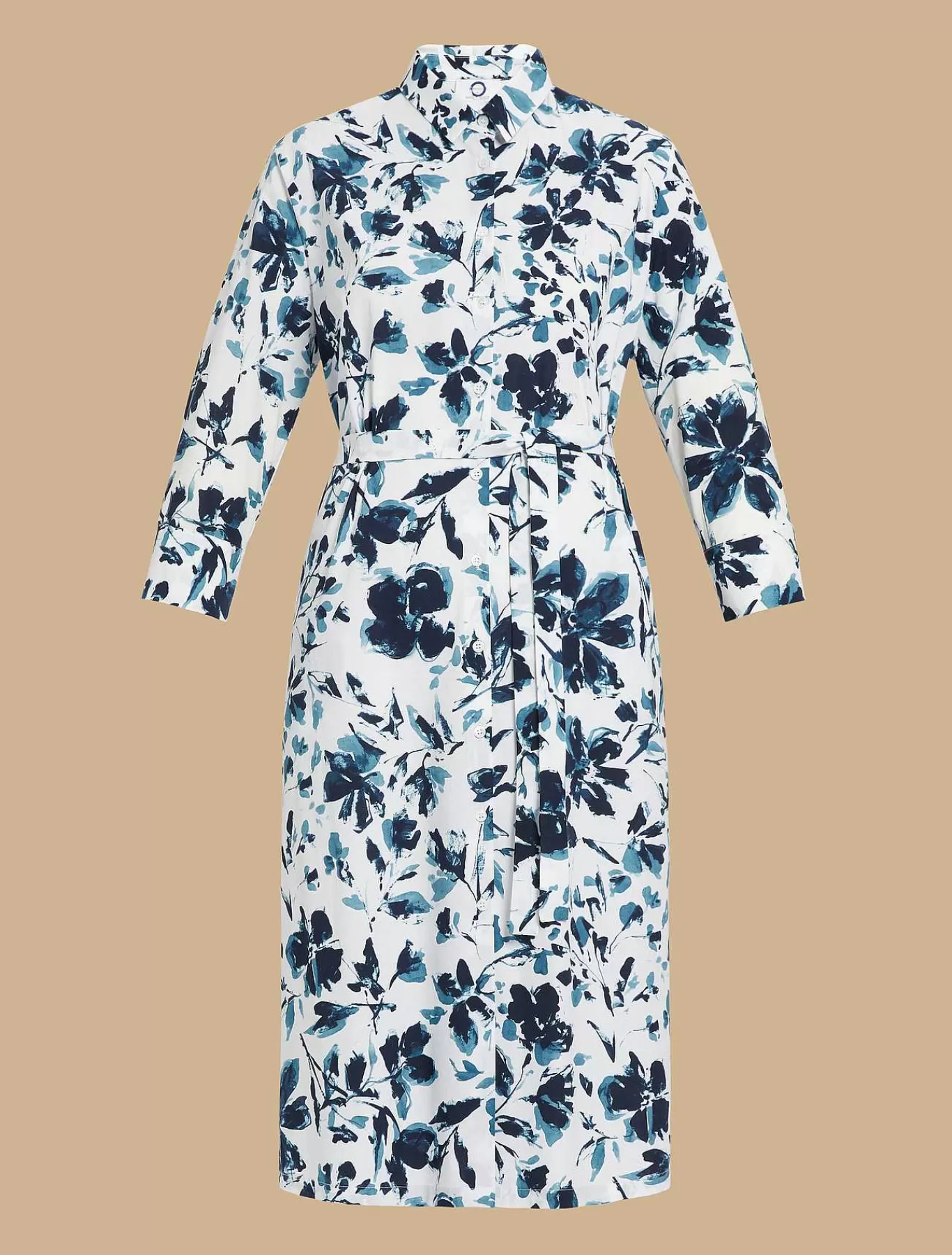 Cheap Robe Chemise En Popeline Imprimee Femmes Robes