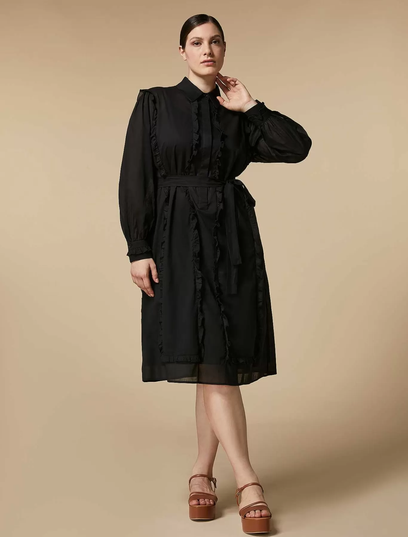 Shop Robe Chemise En Voile Femmes Robes