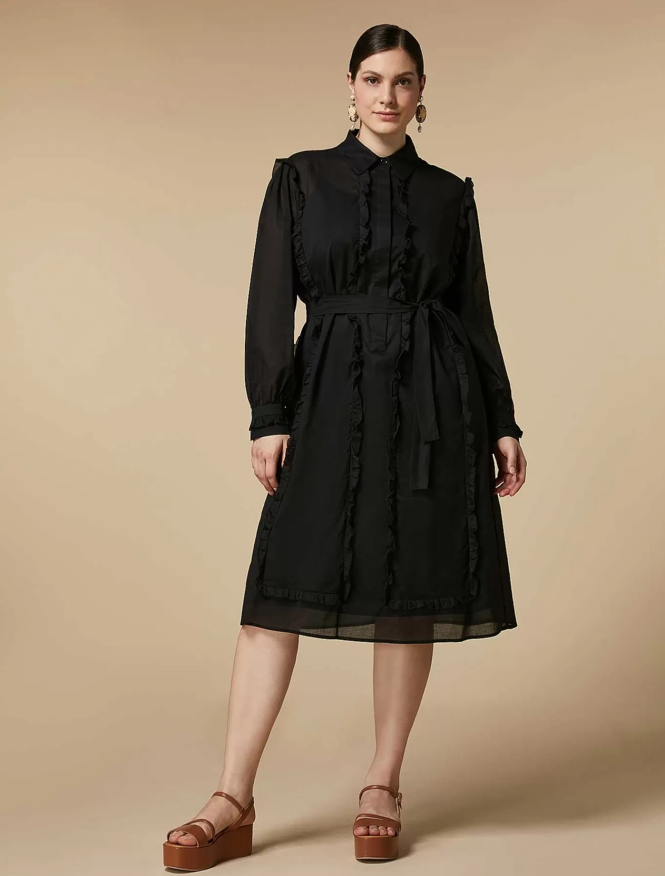 Shop Robe Chemise En Voile Femmes Robes