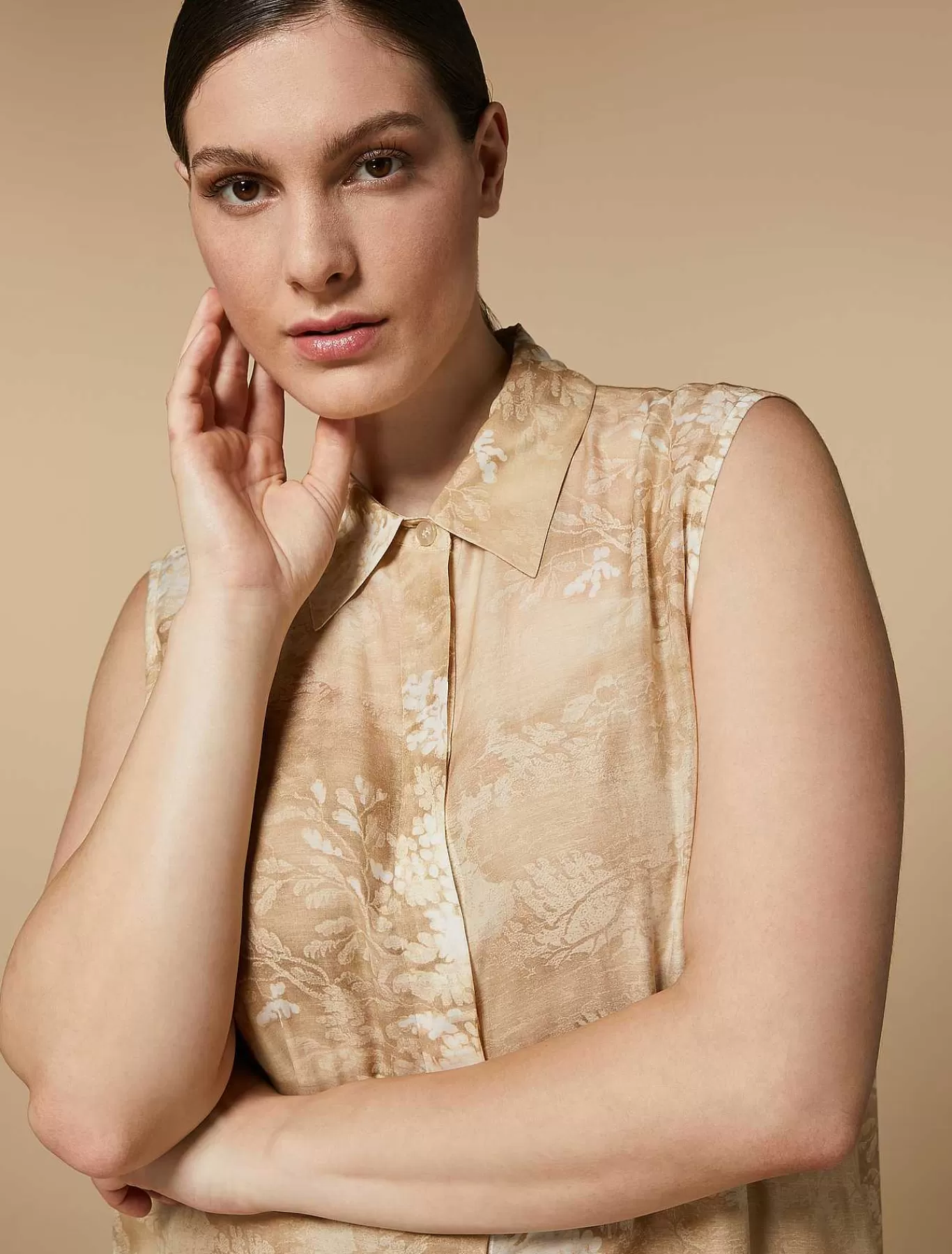 Clearance Robe Chemise En Voile Et Soie Femmes Robes