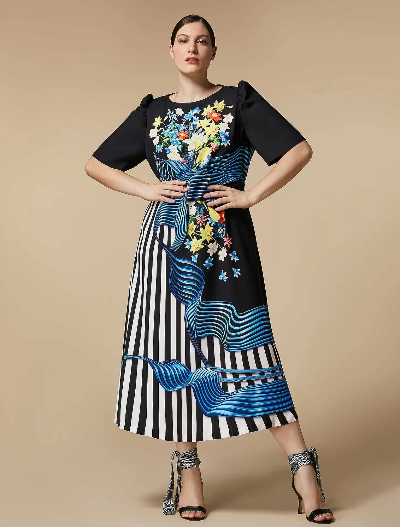 Best Robe En Cady Imprimee Femmes Robes
