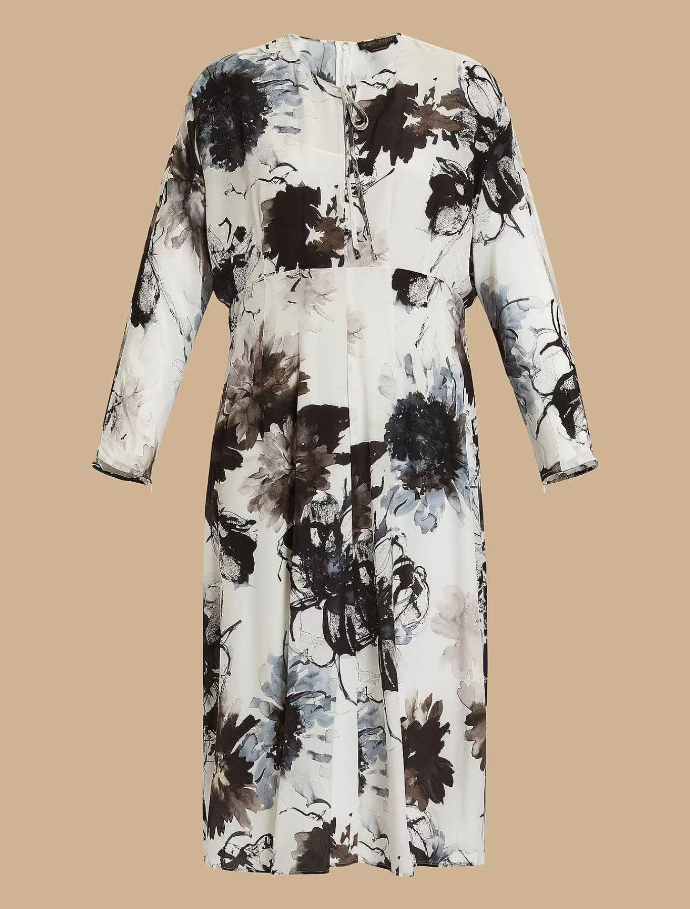 Outlet Robe En Crepe De Chine De Soie Femmes Robes