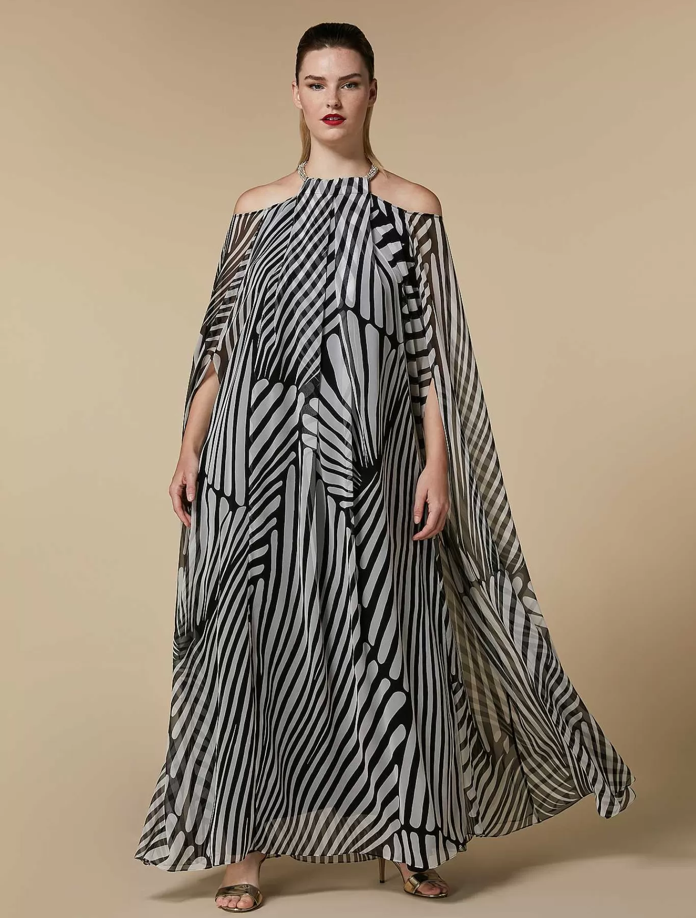 Online Robe En Georgette De Soie Femmes Robes