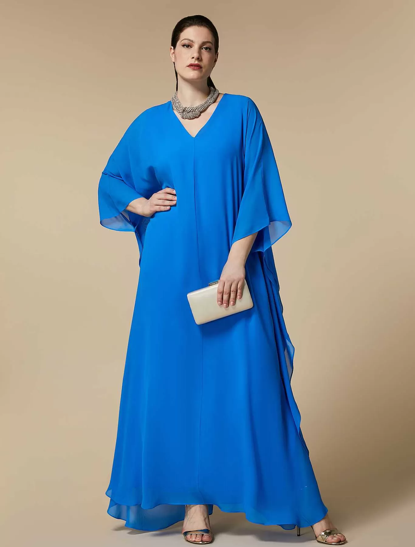Sale Robe En Georgette De Soie Femmes Vêtements De Cérémonie