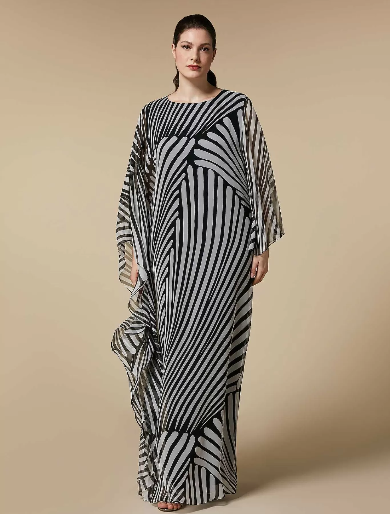 Outlet Robe En Georgette Imprimee Femmes Robes