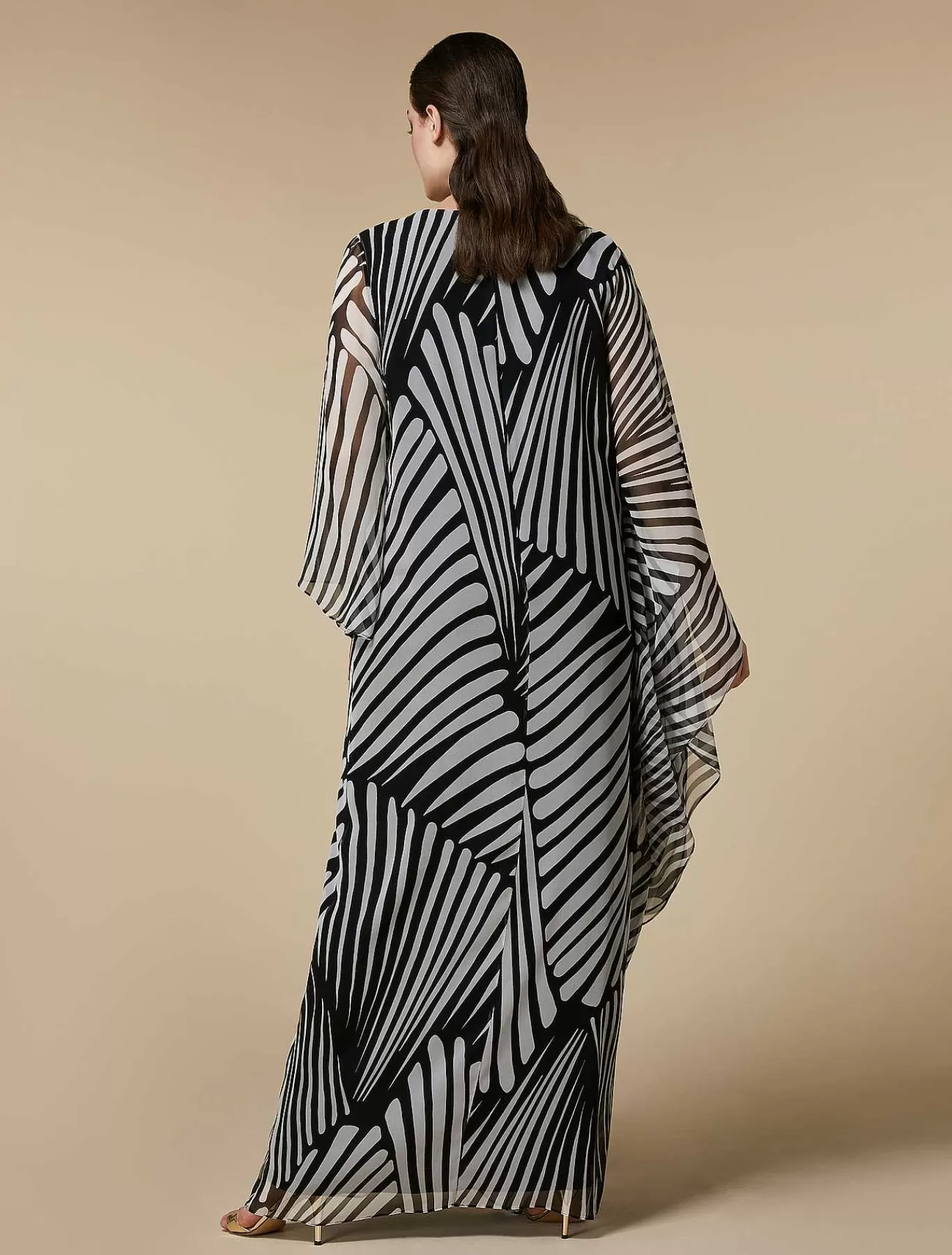 Outlet Robe En Georgette Imprimee Femmes Robes