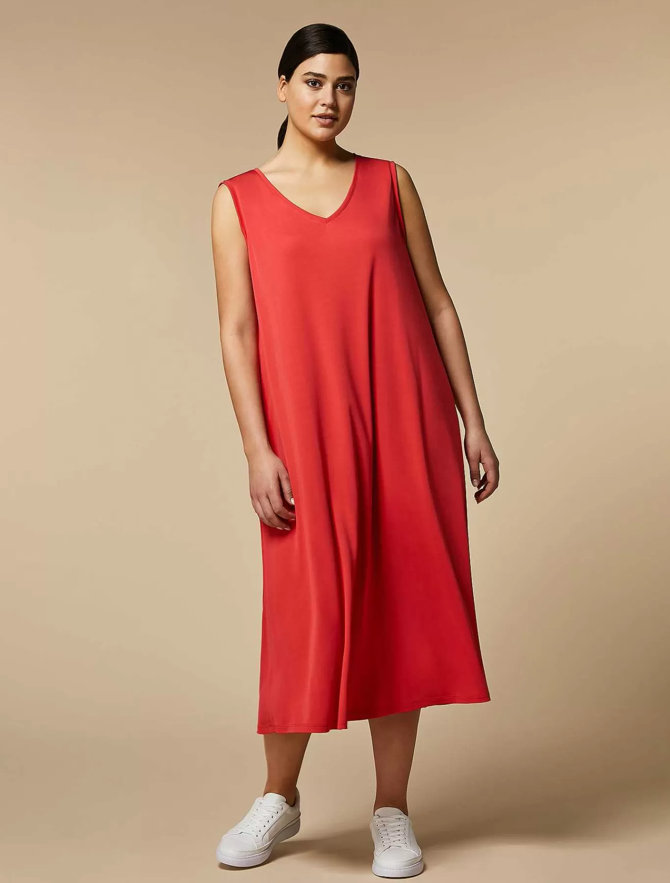 Outlet Robe En Jersey Crepe Femmes Se Détendre