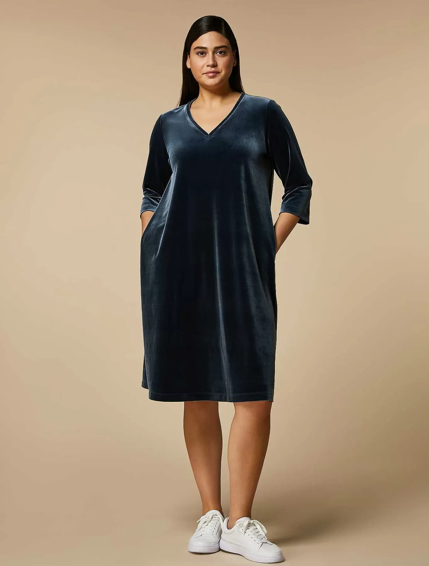 Sale Robe En Jersey De Velours Femmes Robes
