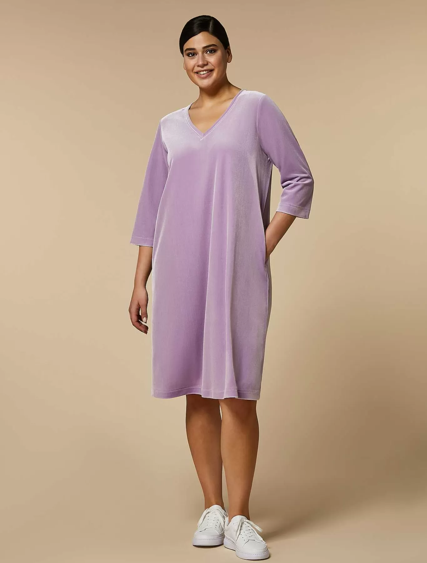 Sale Robe En Jersey De Velours Femmes Robes