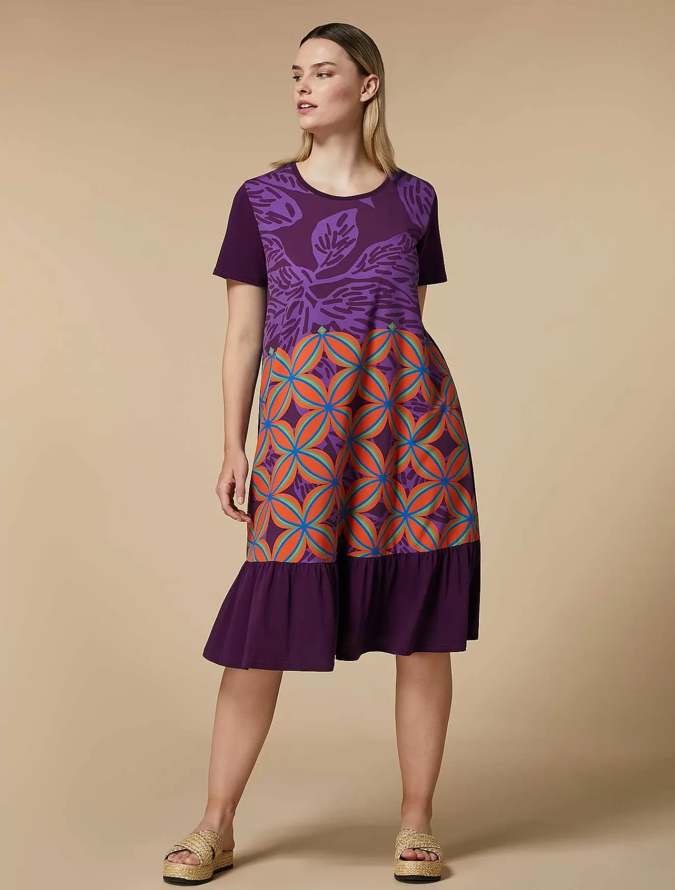 Discount Robe En Jersey Imprime Femmes Robes