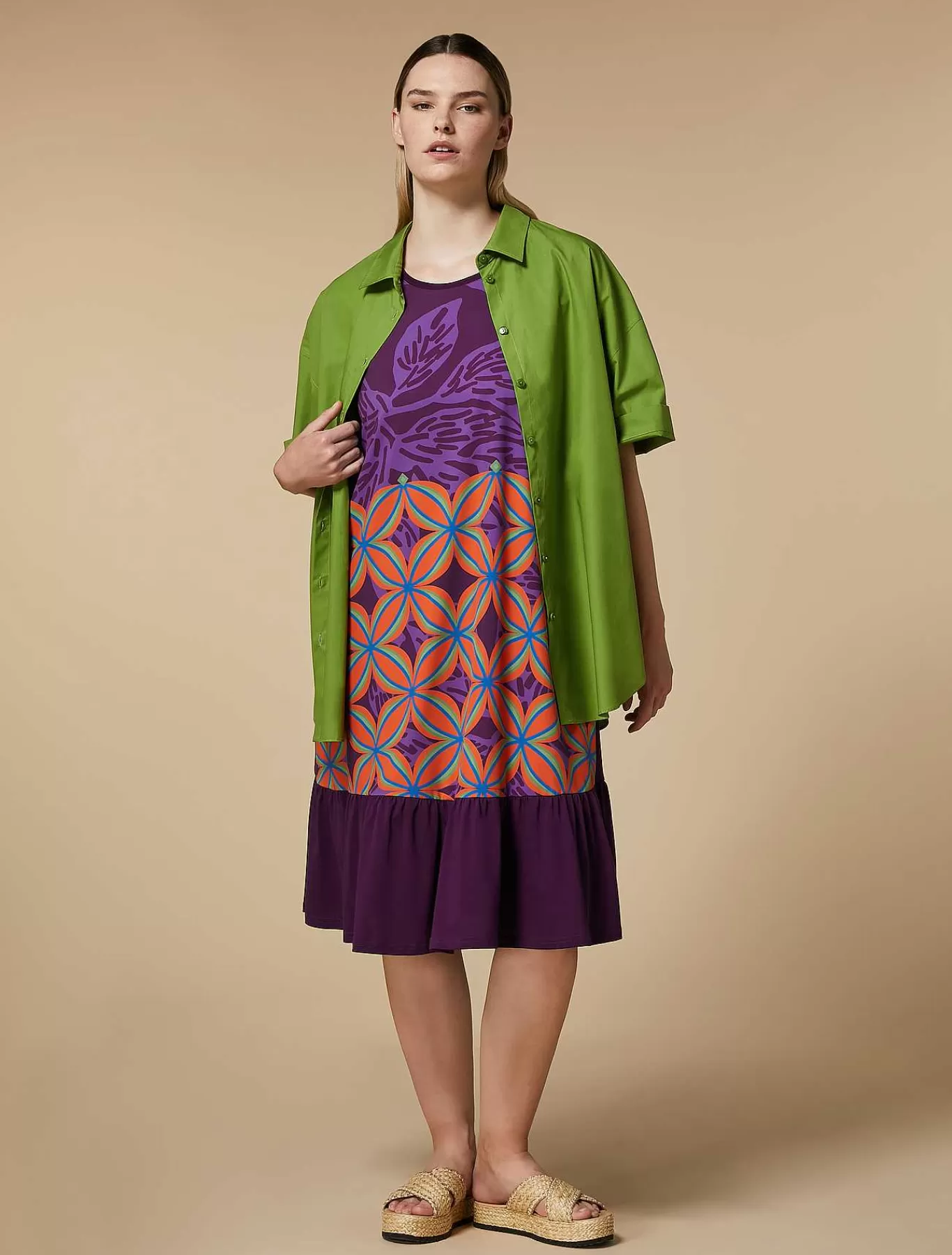Discount Robe En Jersey Imprime Femmes Robes