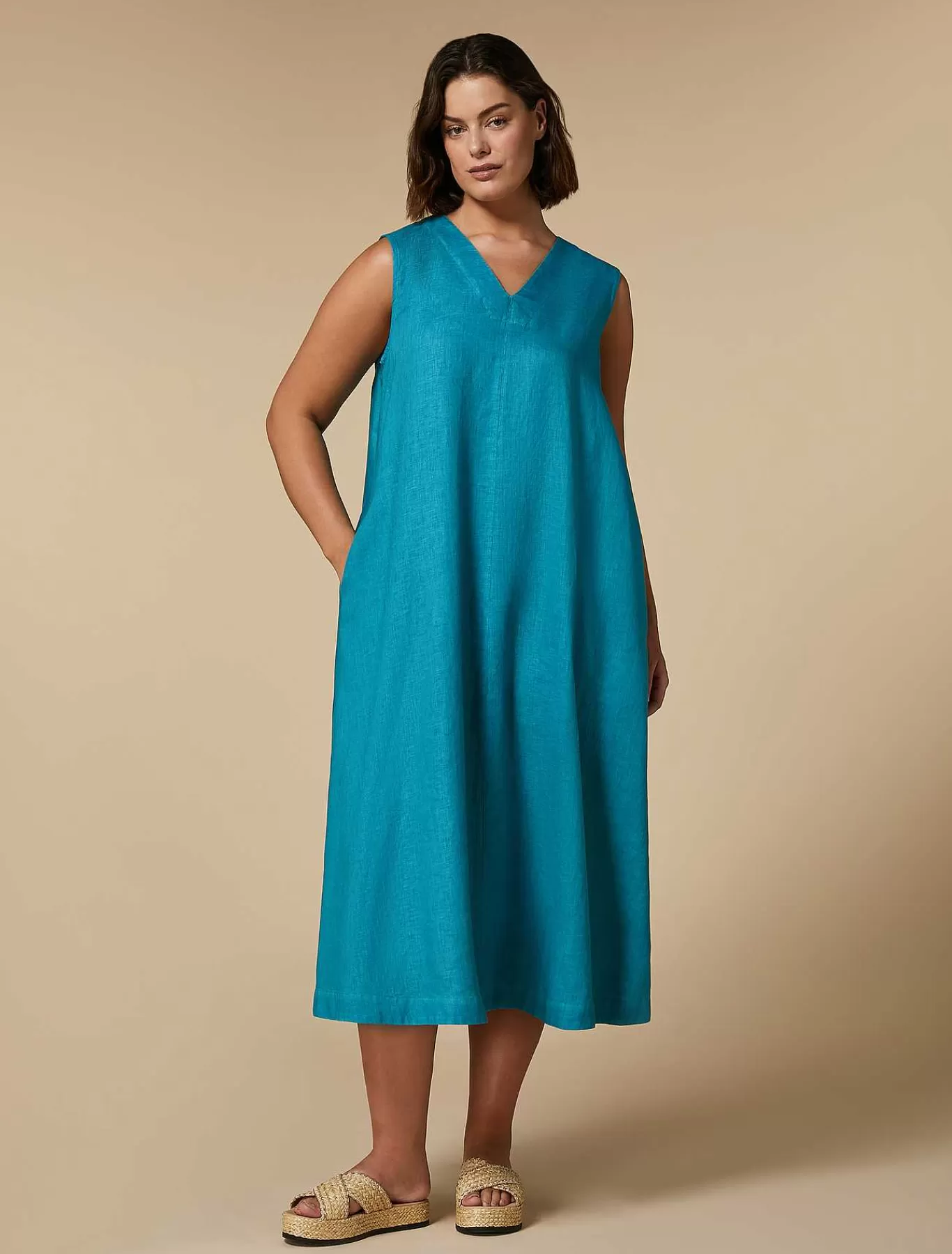 Flash Sale Robe En Lin Femmes Robes