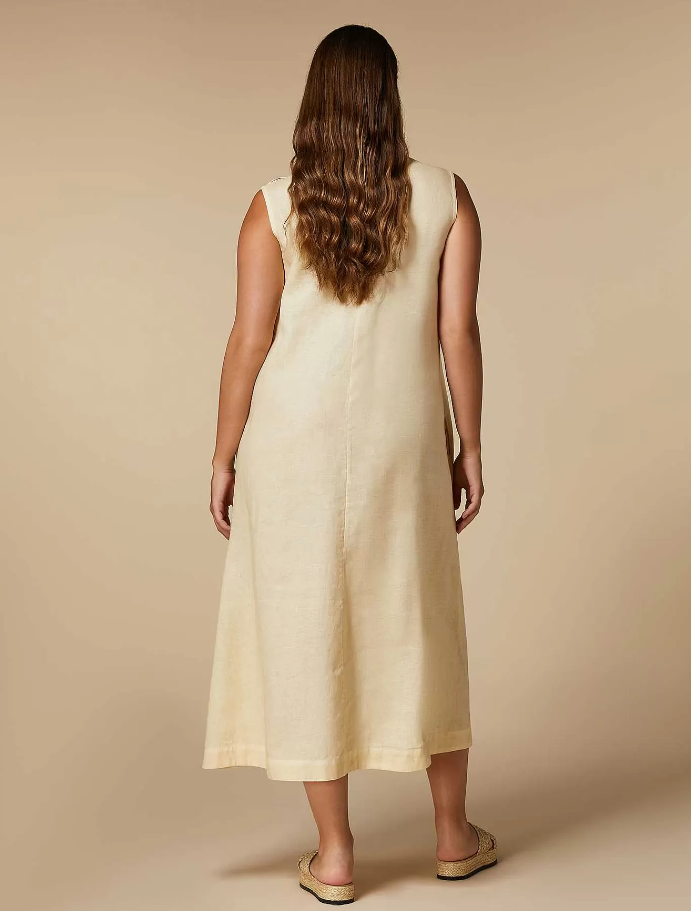 Clearance Robe En Lin Femmes Robes