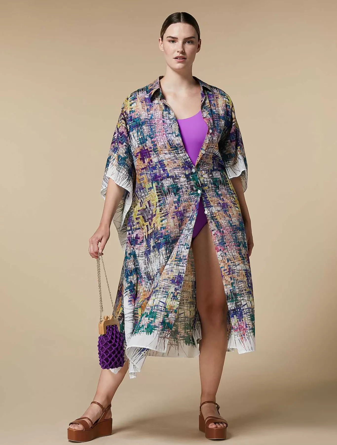 Fashion Robe En Mousseline Imprimee Femmes Robes
