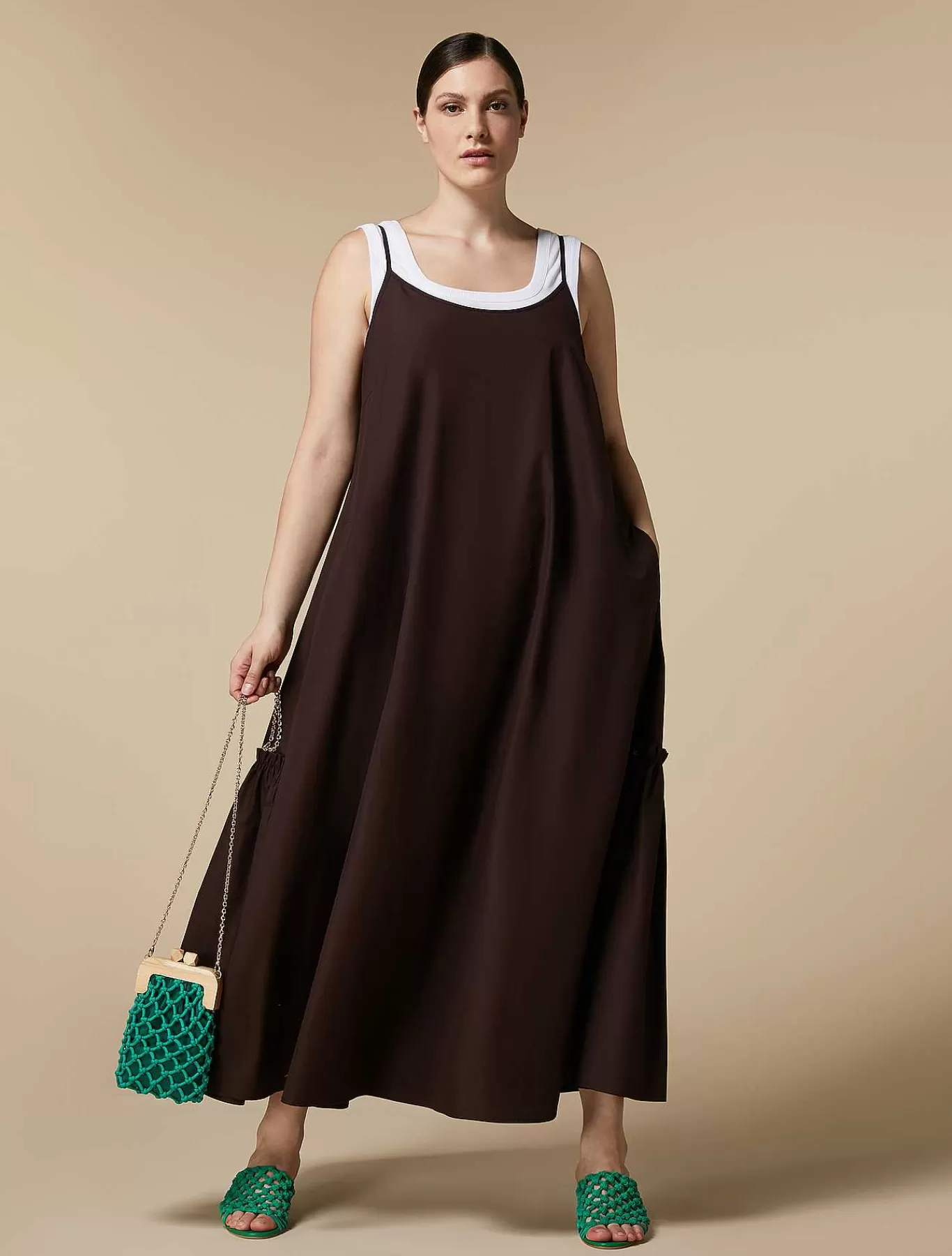 Fashion Robe En Popeline Femmes Robes