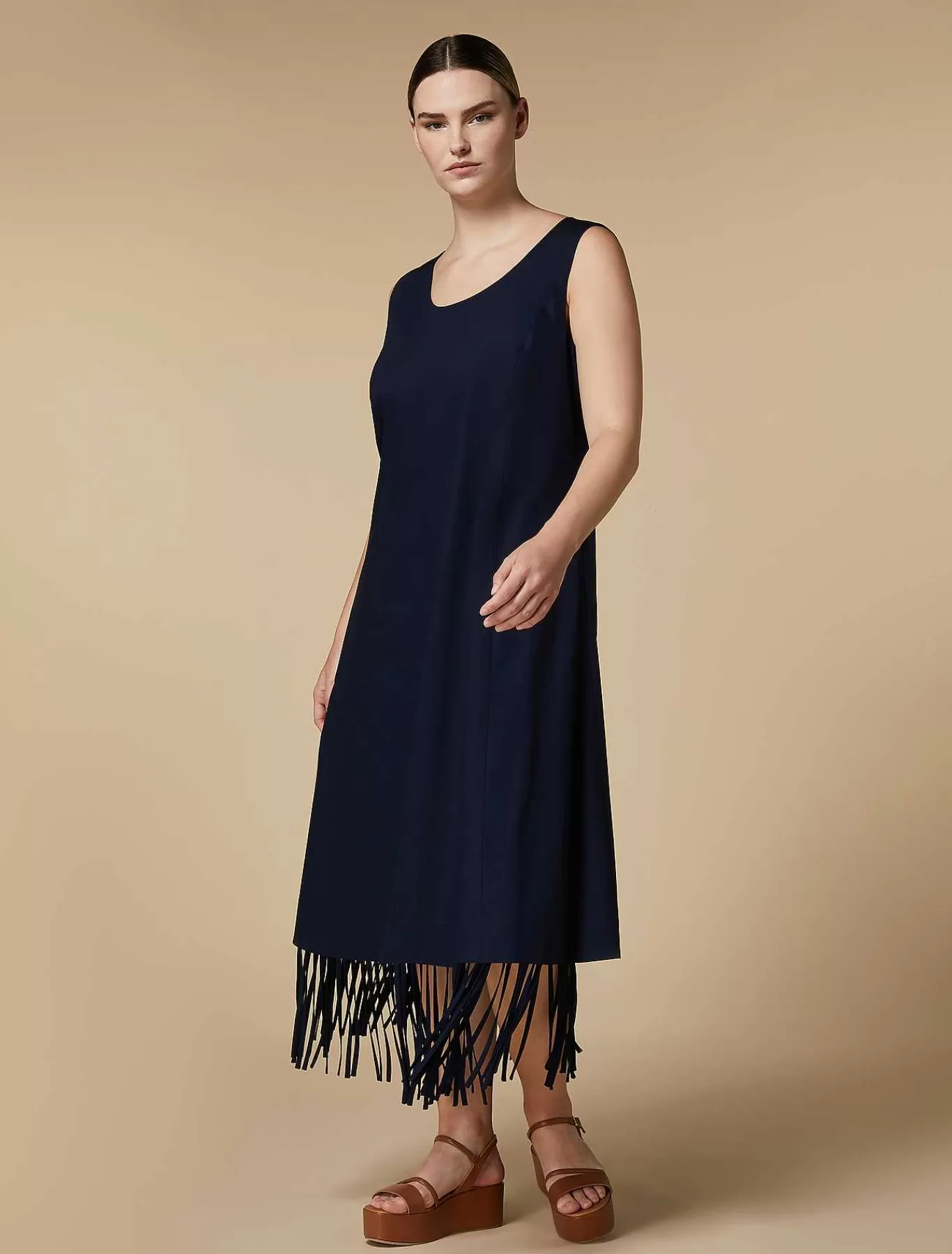 Flash Sale Robe En Popeline A Franges Femmes Robes