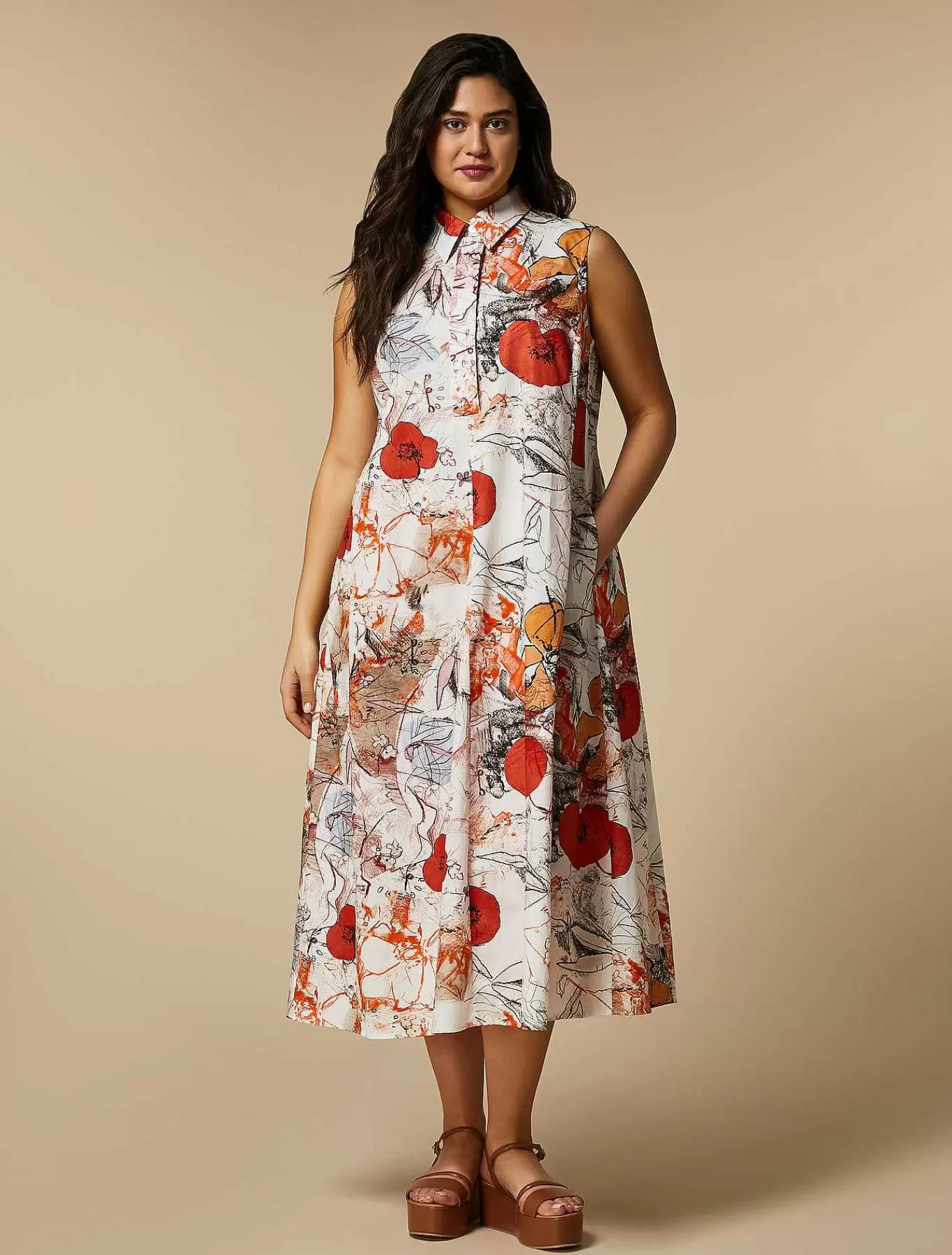 Cheap Robe En Popeline Brodee Femmes Robes