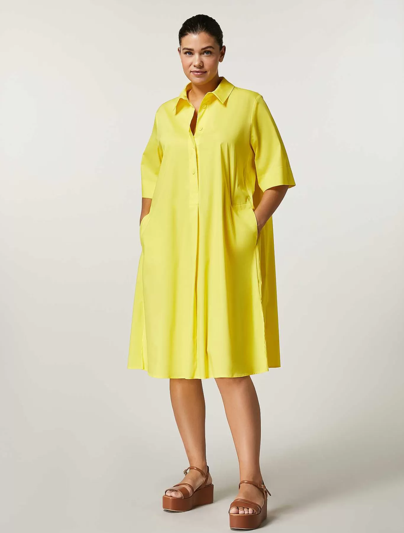 Cheap Robe En Popeline De Coton Femmes Robes