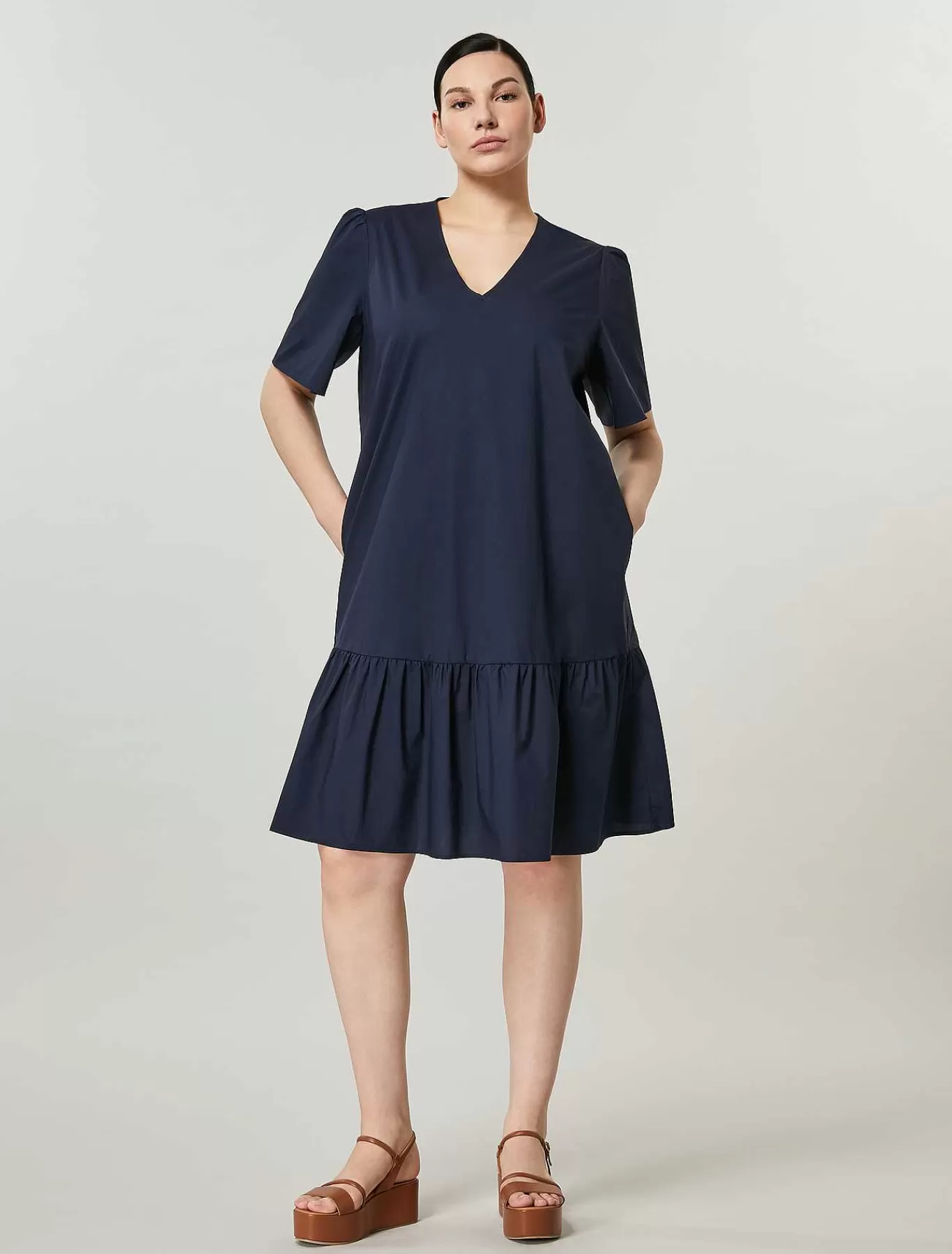 Clearance Robe En Popeline De Coton Femmes Robes