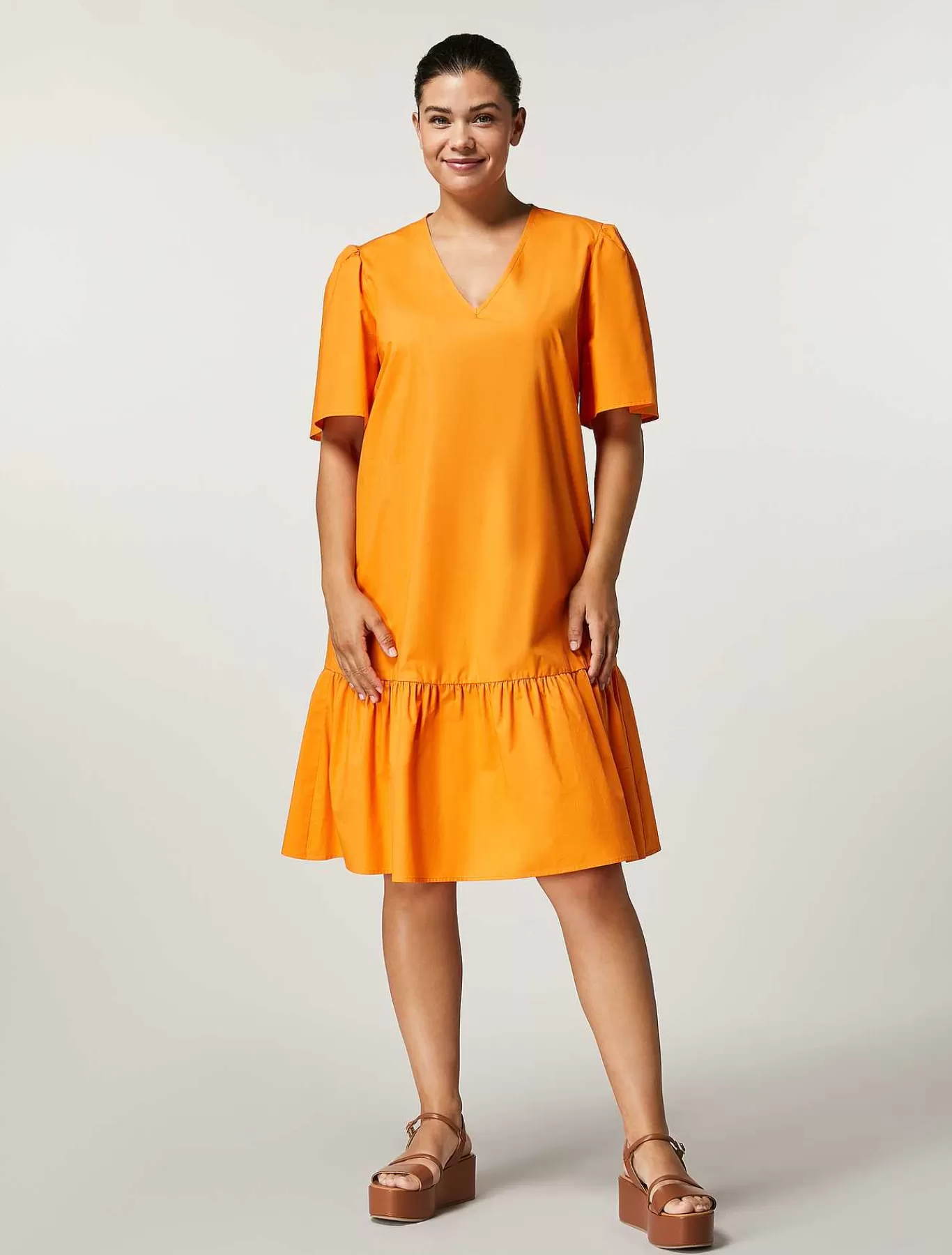 Online Robe En Popeline De Coton Femmes Robes