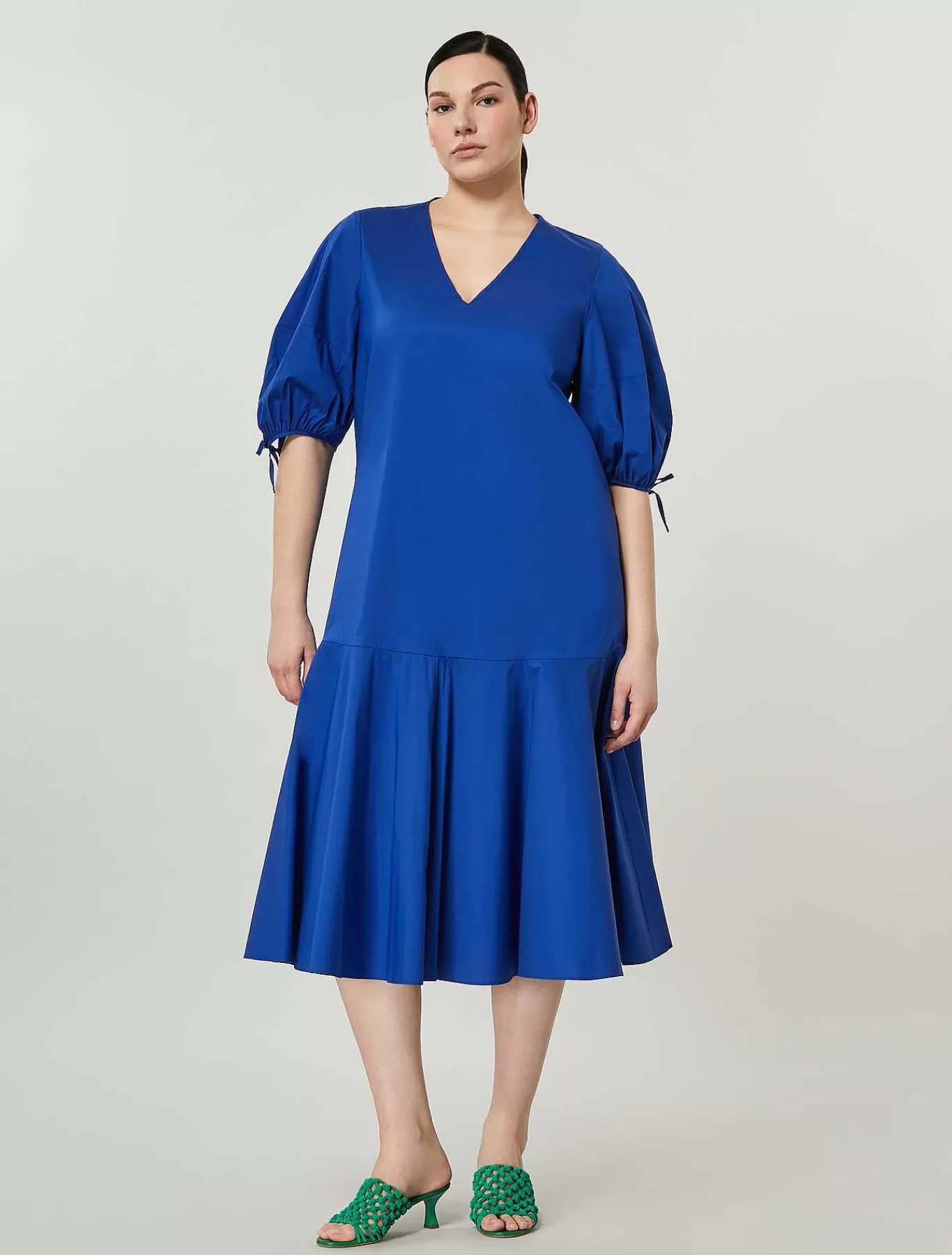 Outlet Robe En Popeline De Coton Femmes Robes