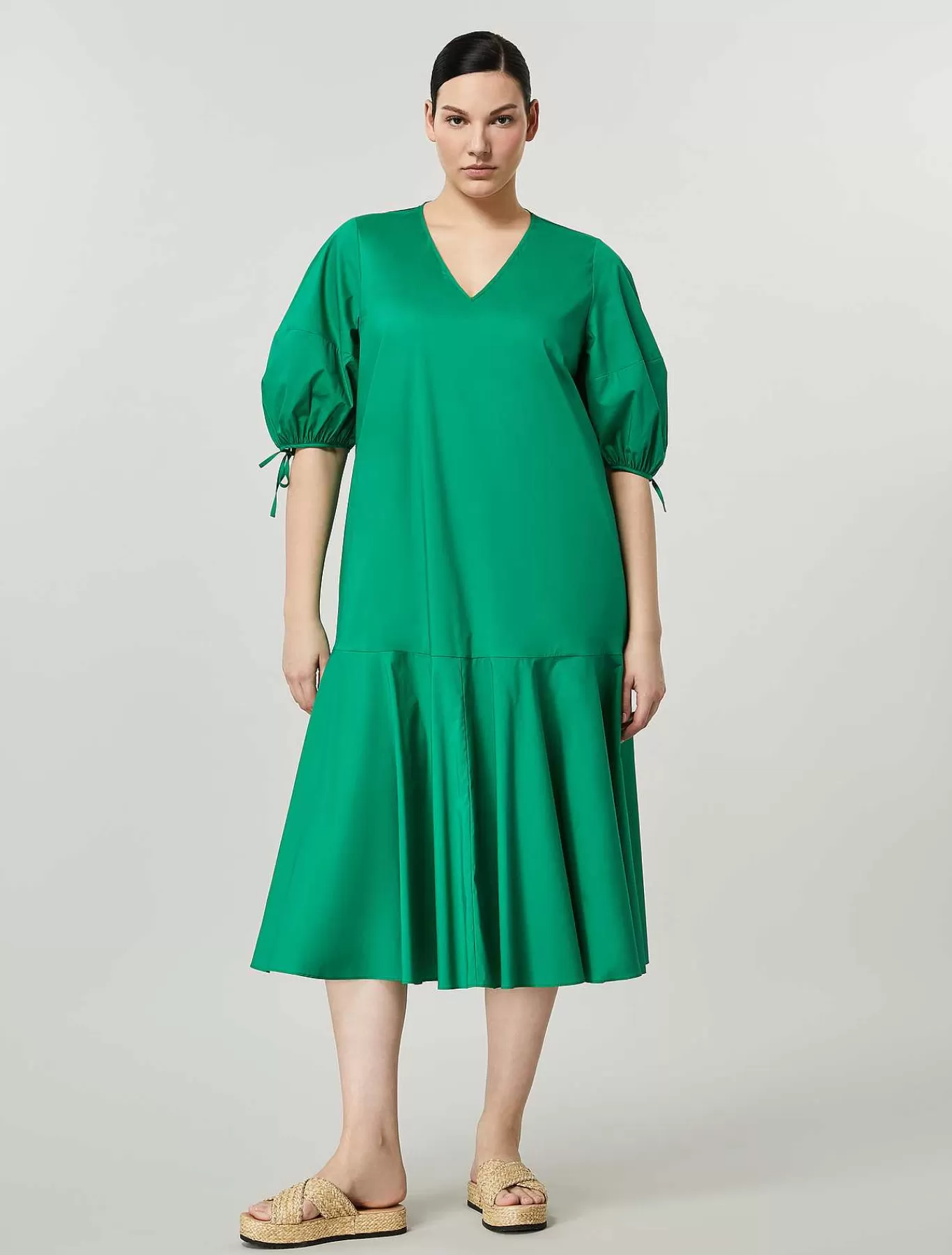 New Robe En Popeline De Coton Femmes Robes