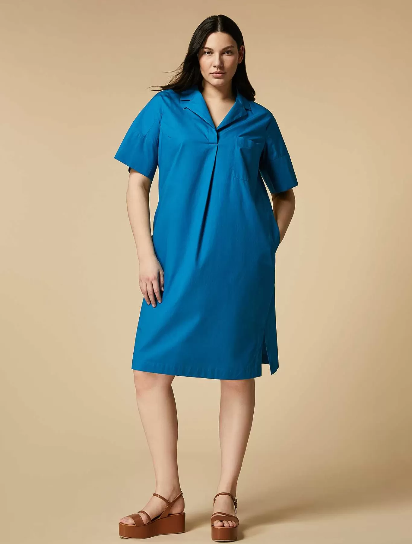 Shop Robe En Popeline De Coton Femmes Robes
