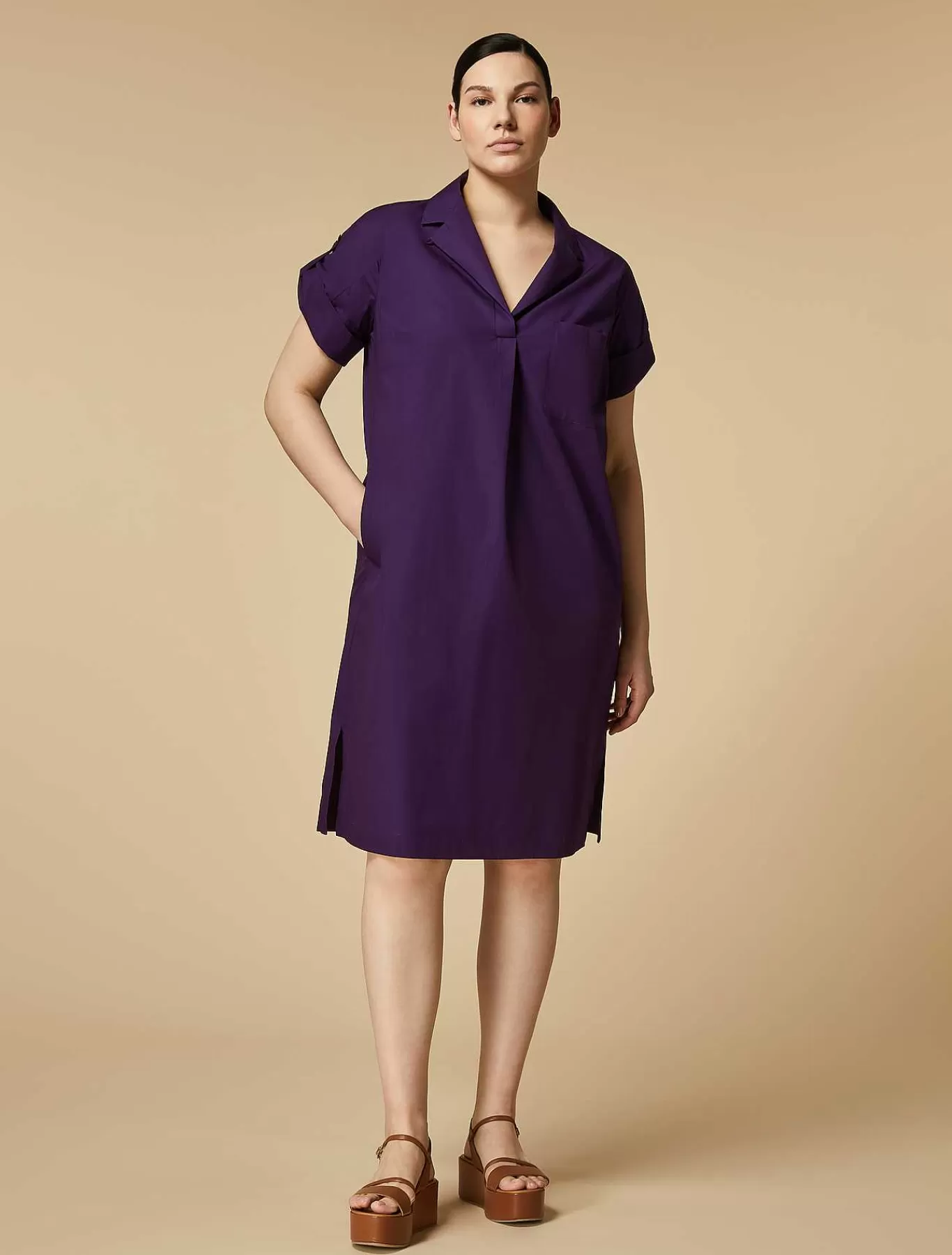 Outlet Robe En Popeline De Coton Femmes Robes