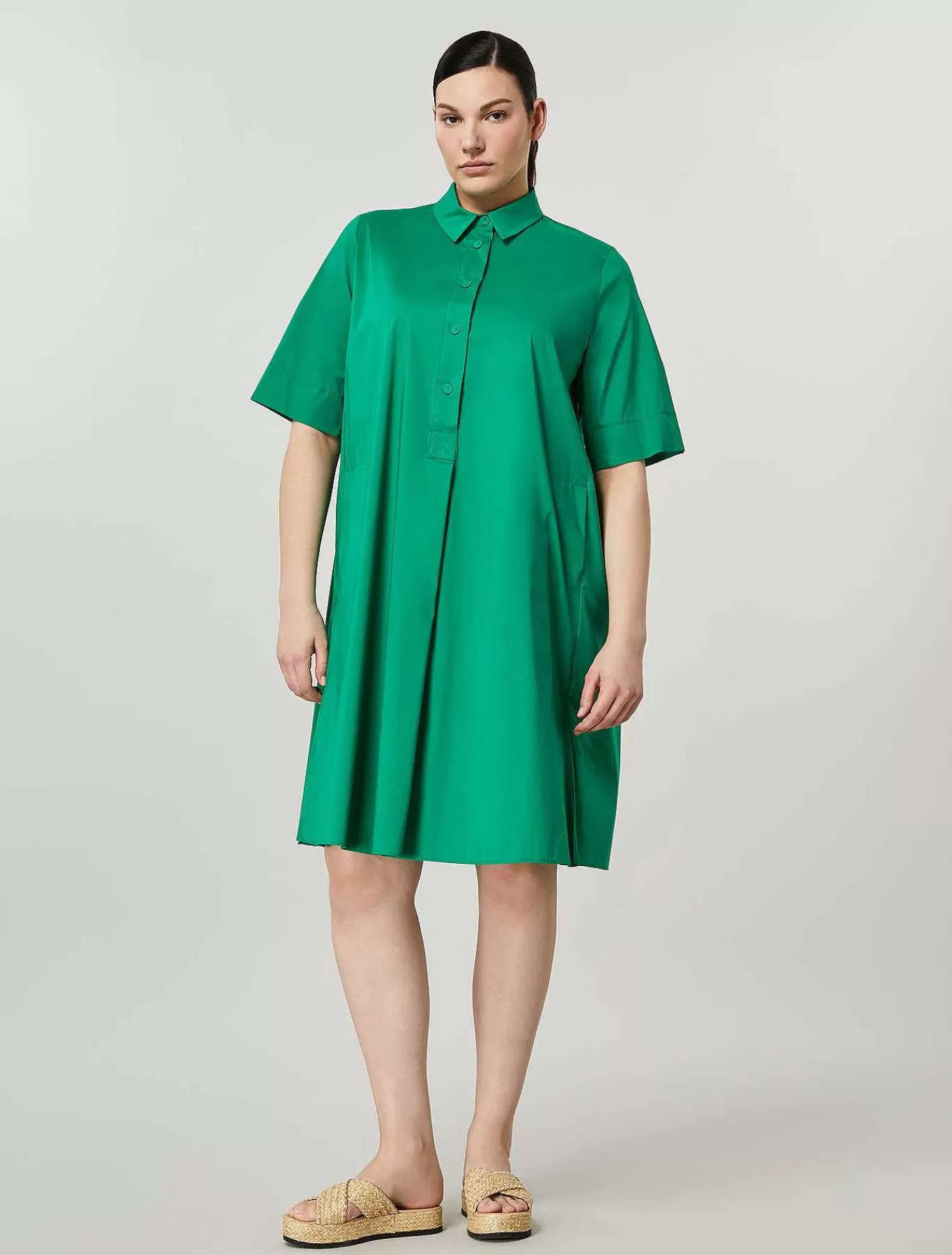 Sale Robe En Popeline De Coton Femmes Robes