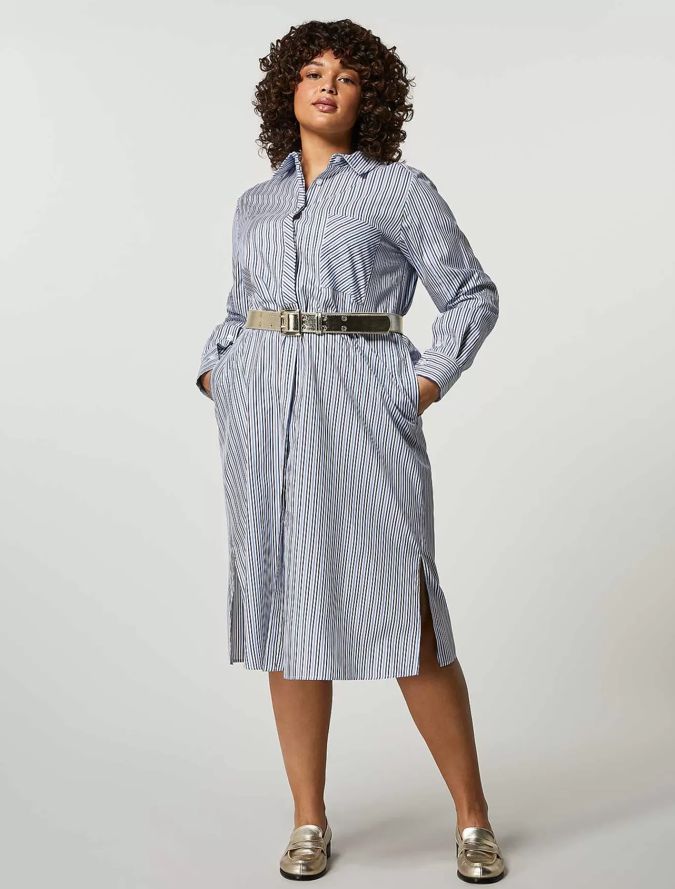 Discount Robe En Popeline De Coton Et Viscose Femmes Des Vêtements Formels