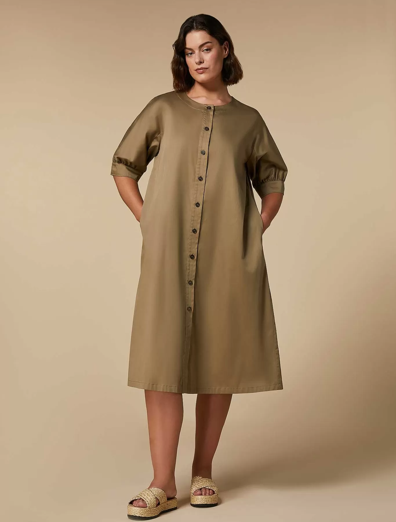 Cheap Robe En Satin De Coton Femmes Robes