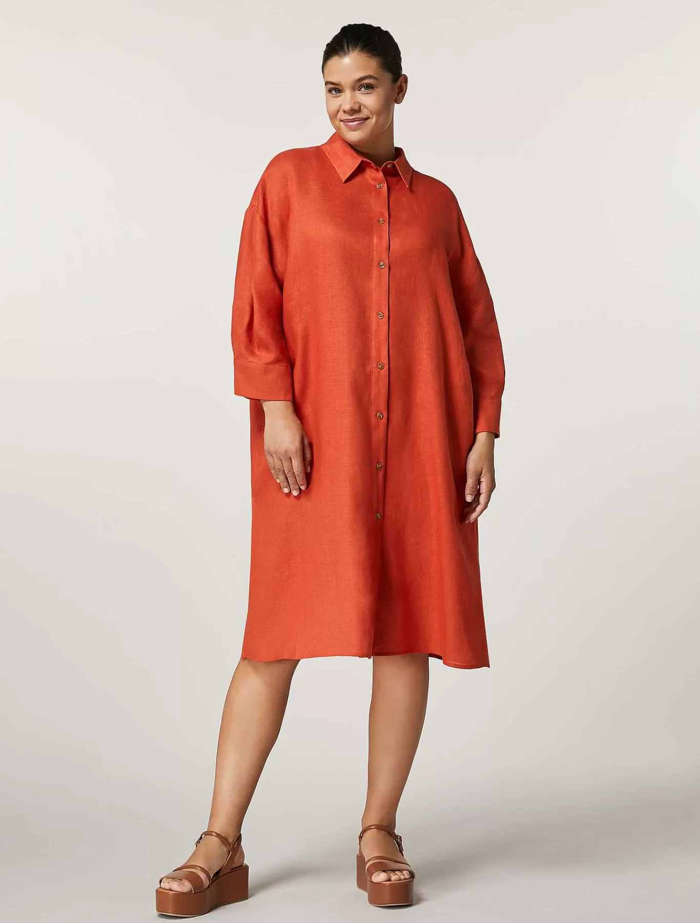 Store Robe En Toile De Lin Femmes Robes