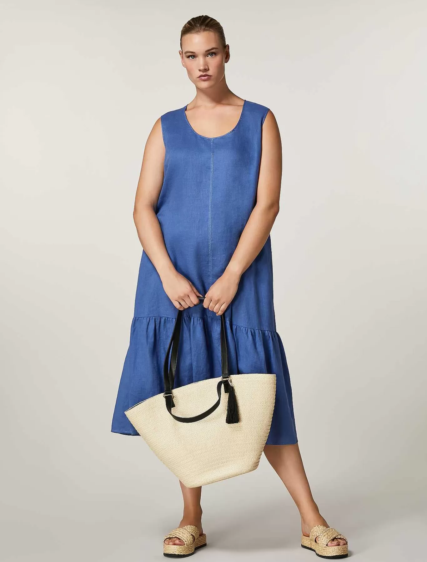 Cheap Robe En Toile De Lin Femmes Robes