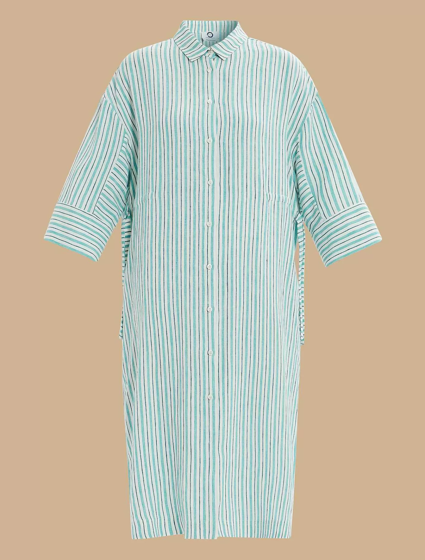 Cheap Robe En Toile De Lin Teinte En Fil Femmes Robes