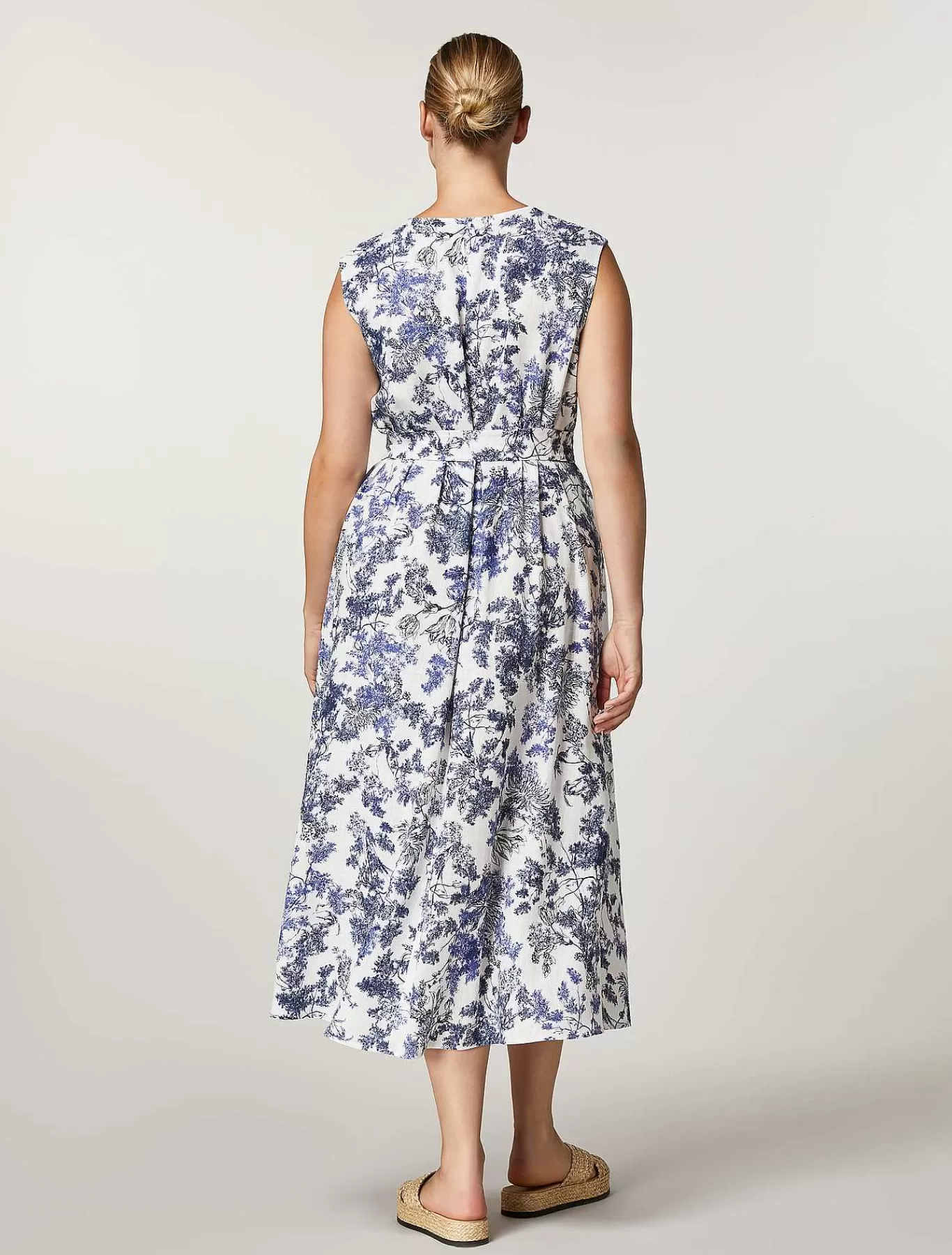 Shop Robe En Toile De Viscose Et De Lin Femmes Robes