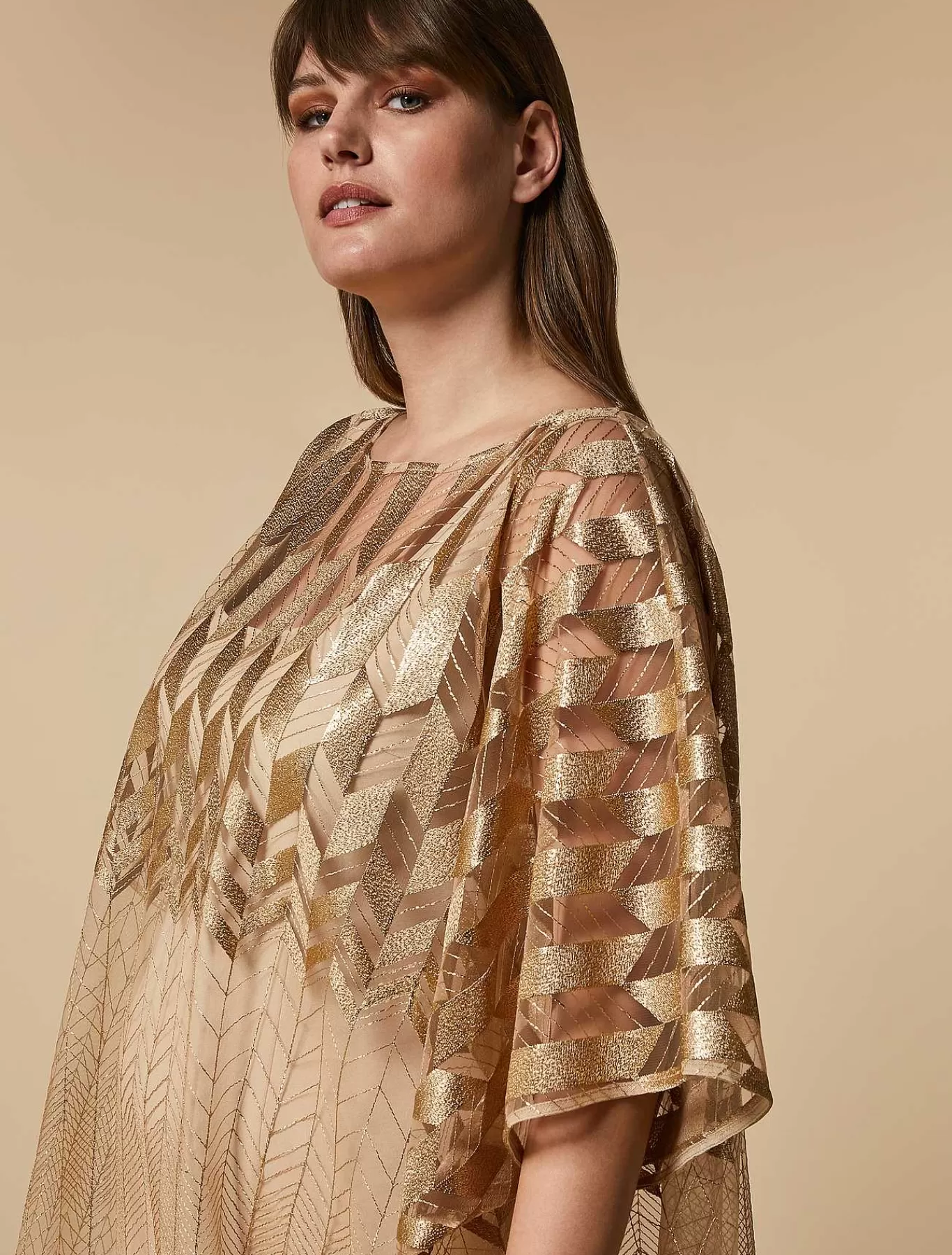Clearance Robe En Tulle Metallise Femmes Robes